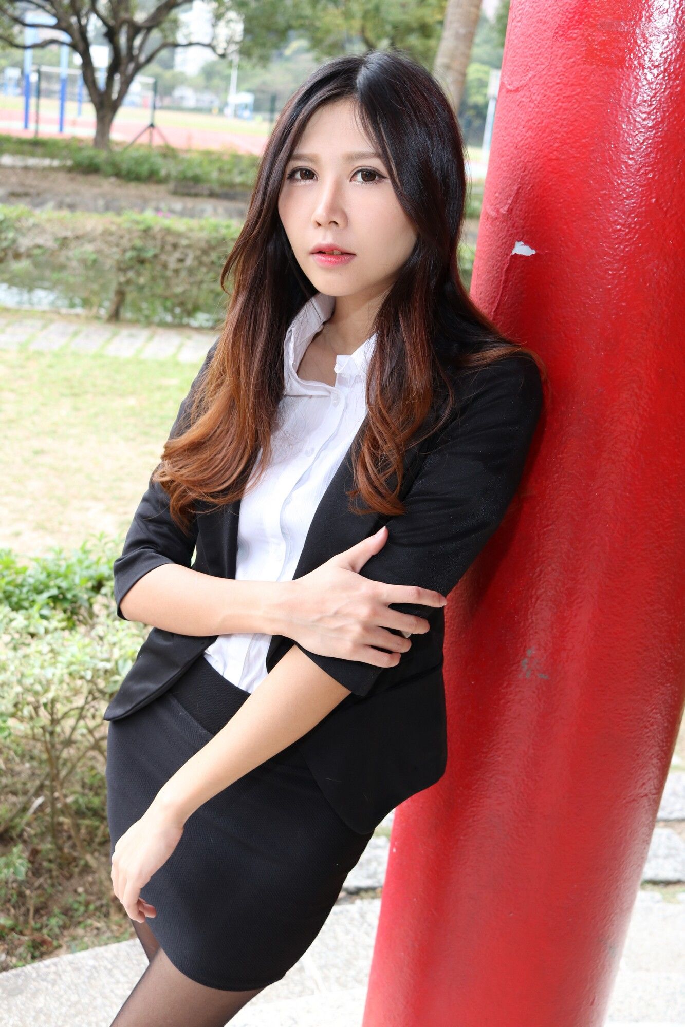 Zooey《中文大學OL黑絲美腿》-图26