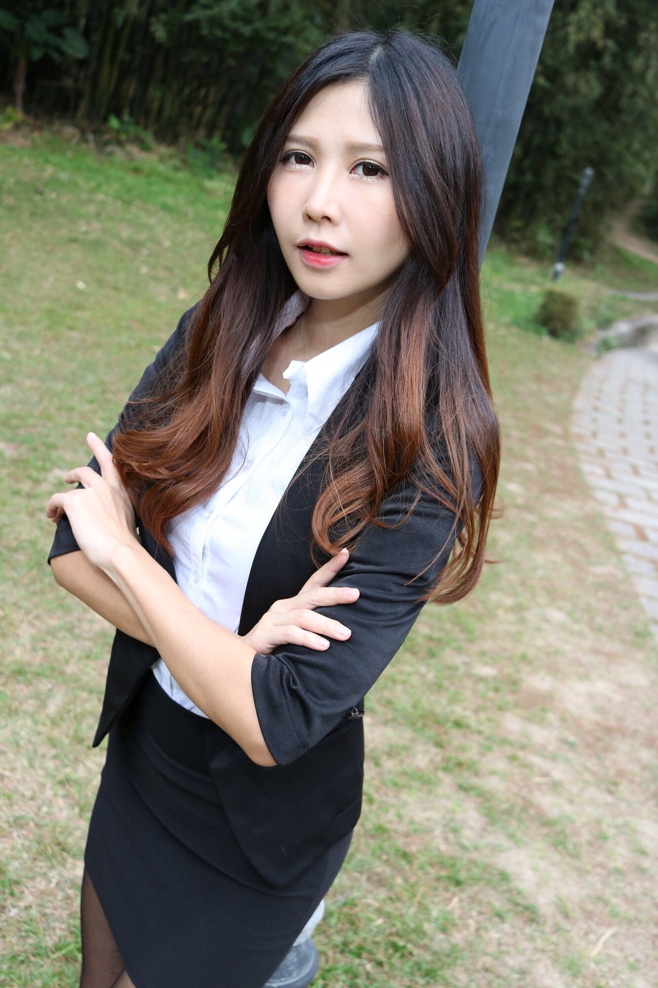 Zooey《中文大學OL黑絲美腿》-图27