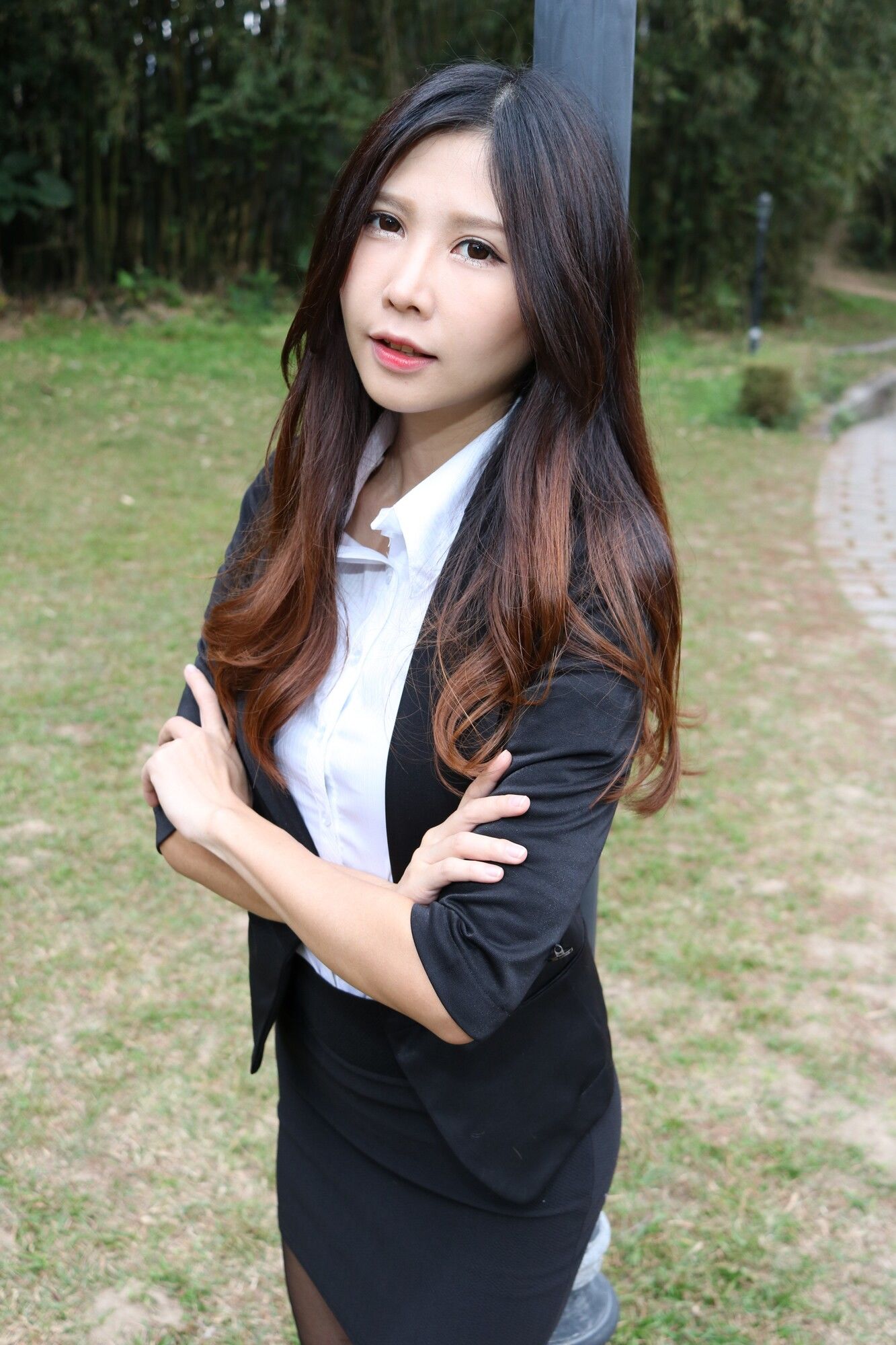 Zooey《中文大學OL黑絲美腿》-图28