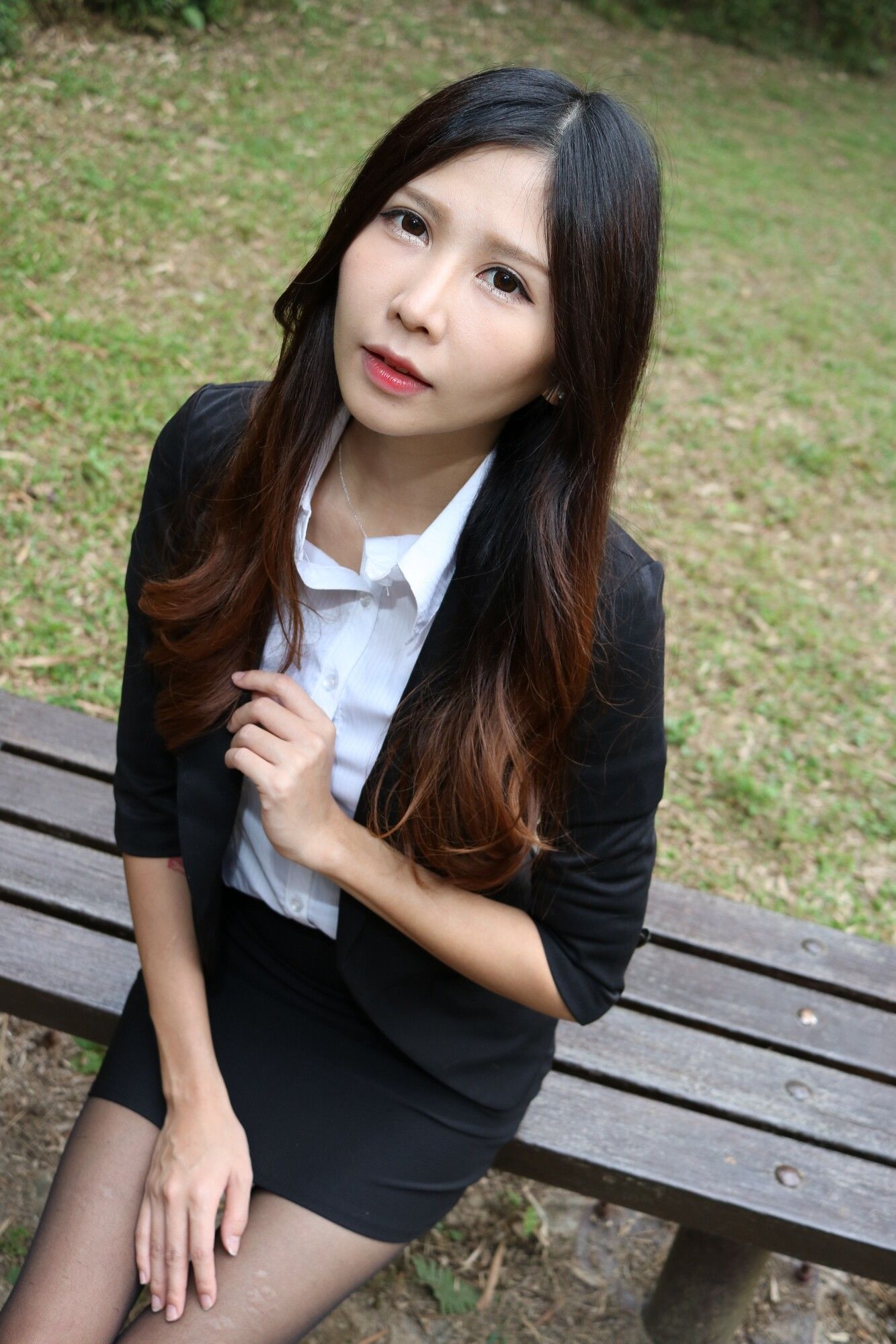 Zooey《中文大學OL黑絲美腿》-图30