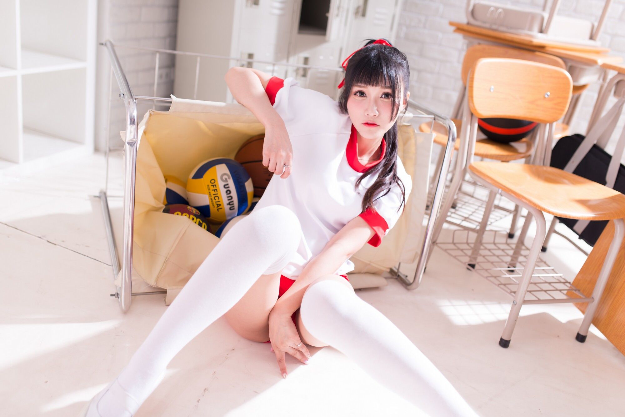 乔乔儿《琴棚孙尚香 白丝》-图24