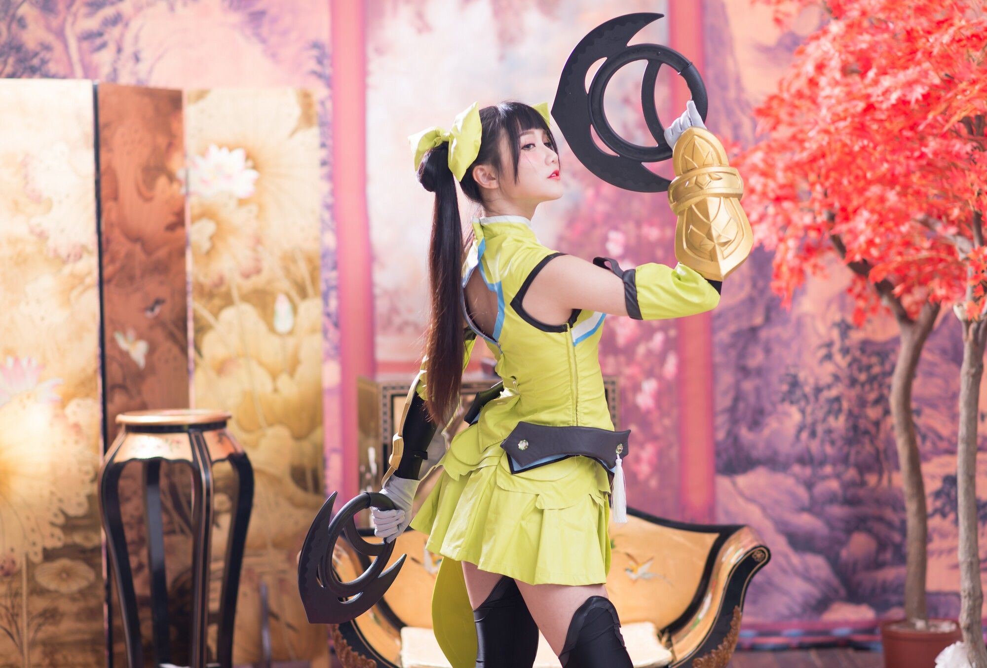 乔乔儿《琴棚孙尚香 白丝》-图3