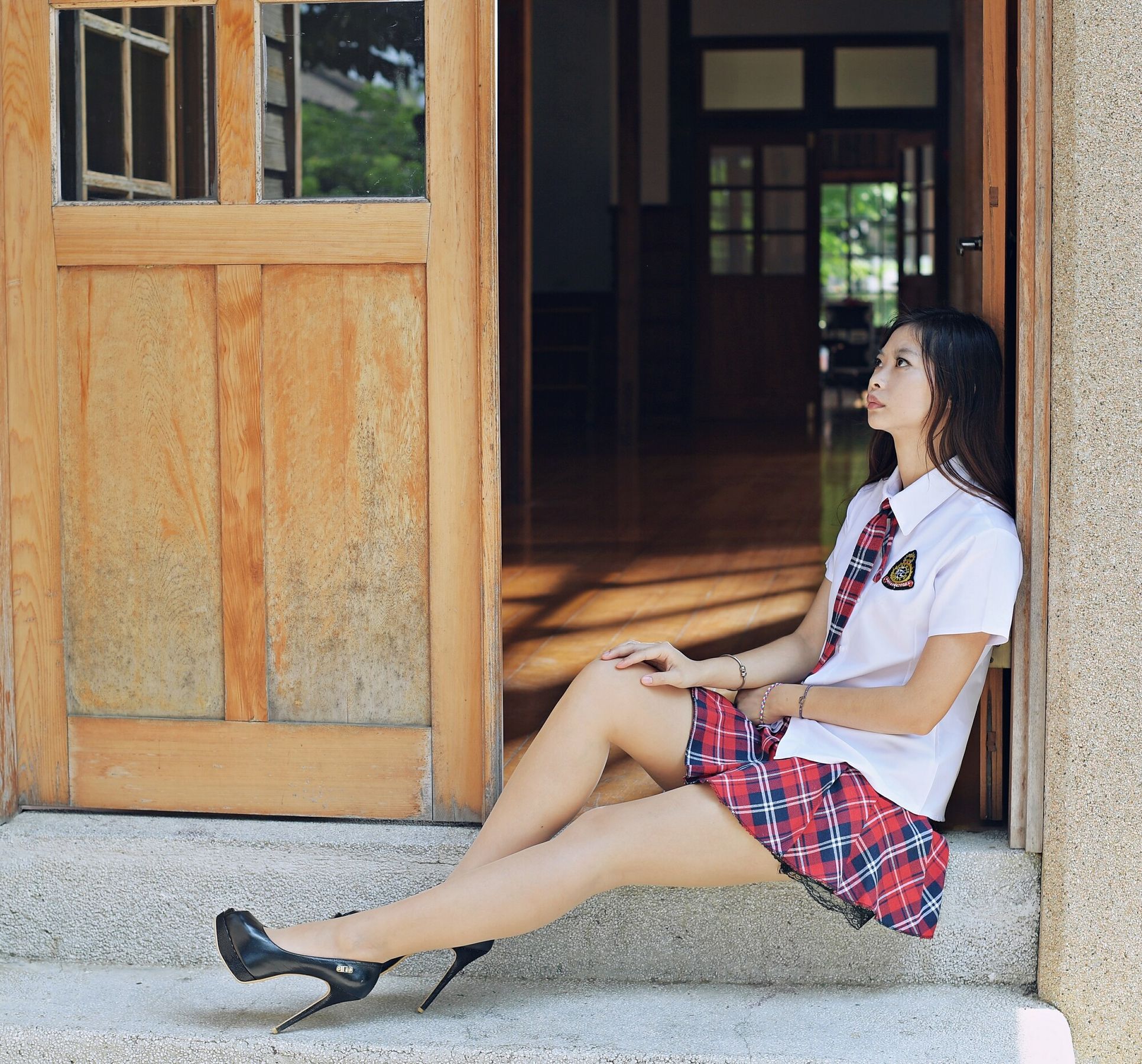 小雯 - 成大外拍共两套服装-图35