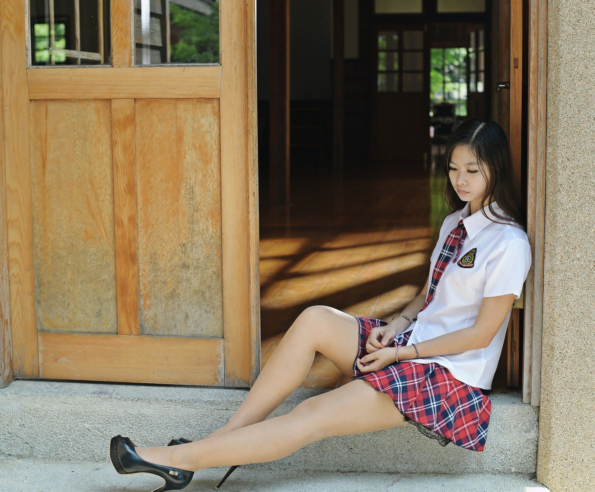 小雯 - 成大外拍共两套服装-图36