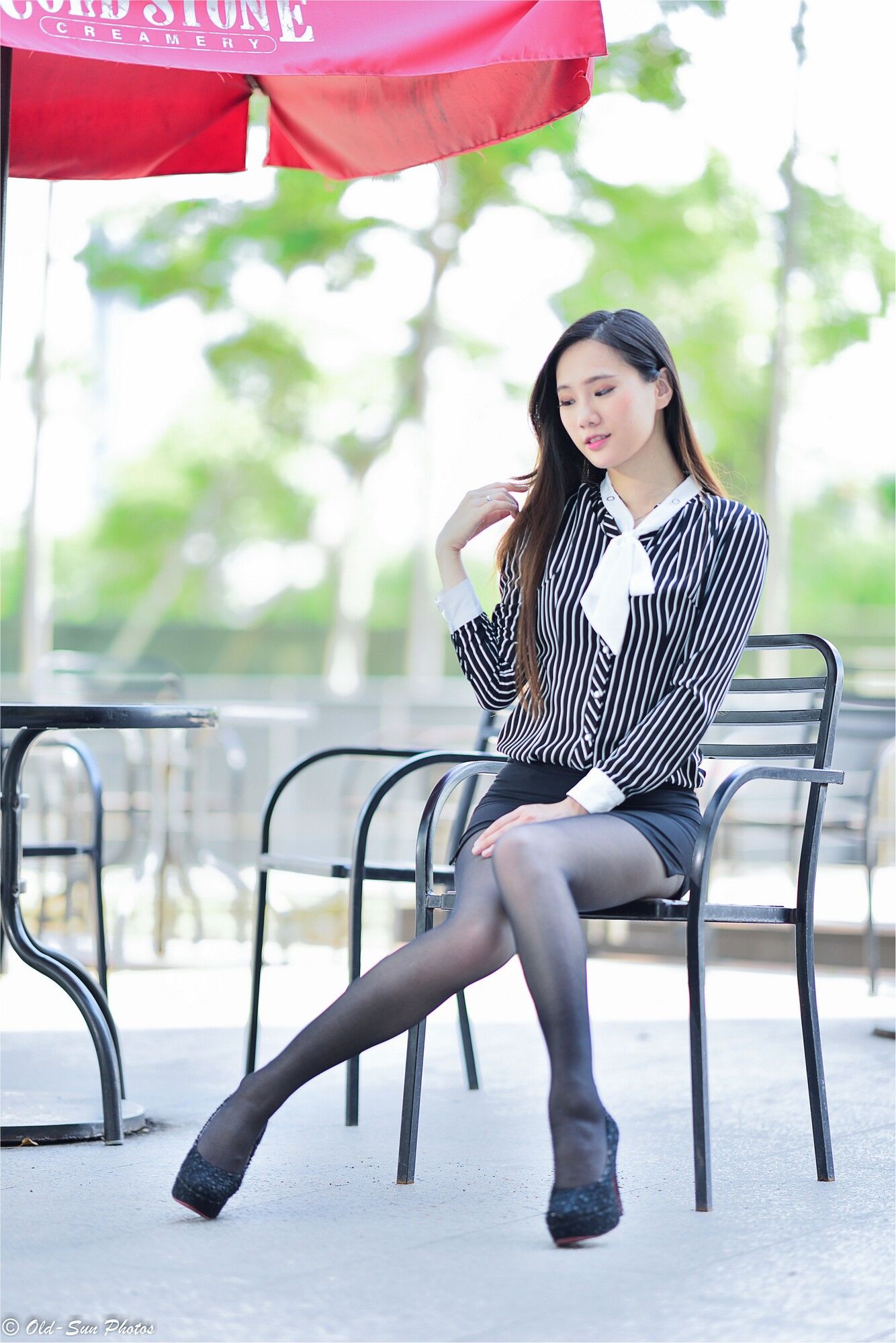 张小米 - 黑丝OL女郎外拍-图14