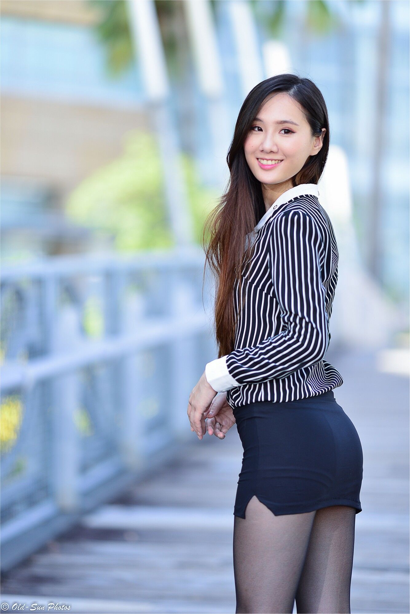 张小米 - 黑丝OL女郎外拍-图1