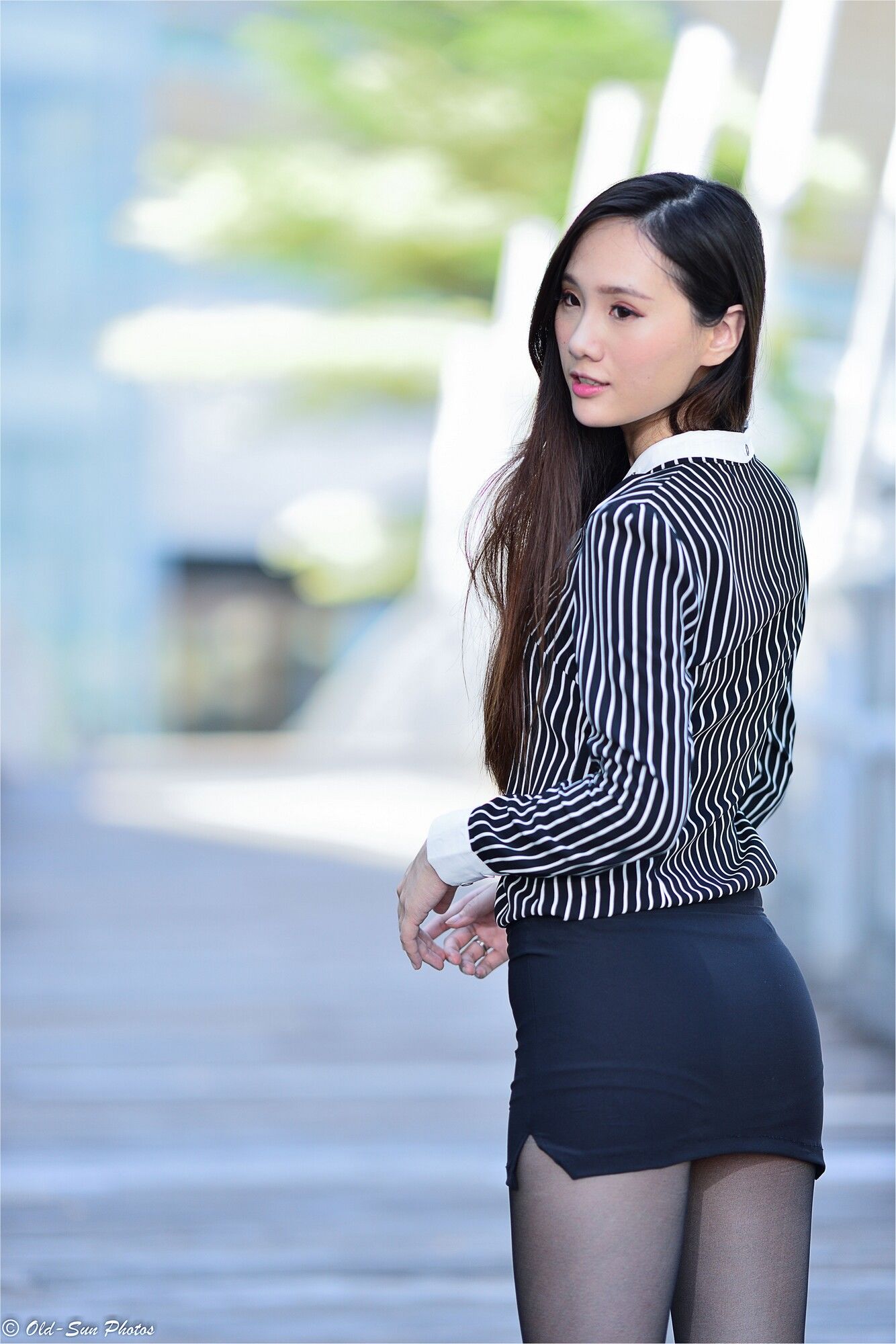 张小米 - 黑丝OL女郎外拍-图2