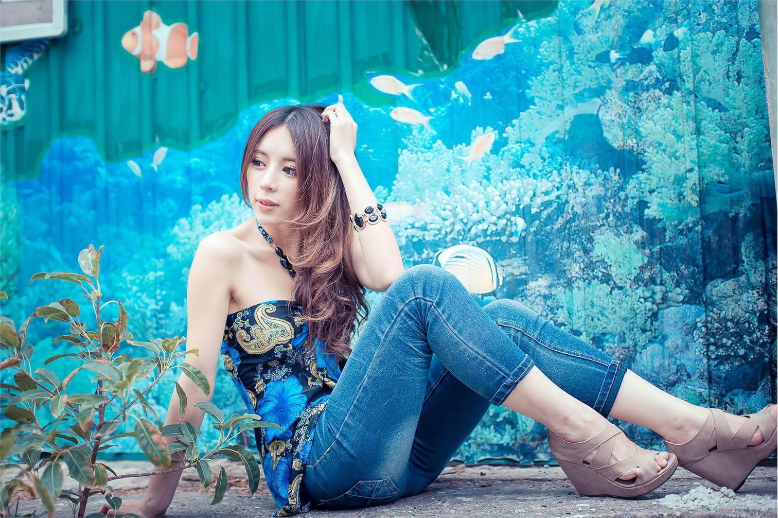 大眼正妹张齐郡《炫彩外拍》-图15