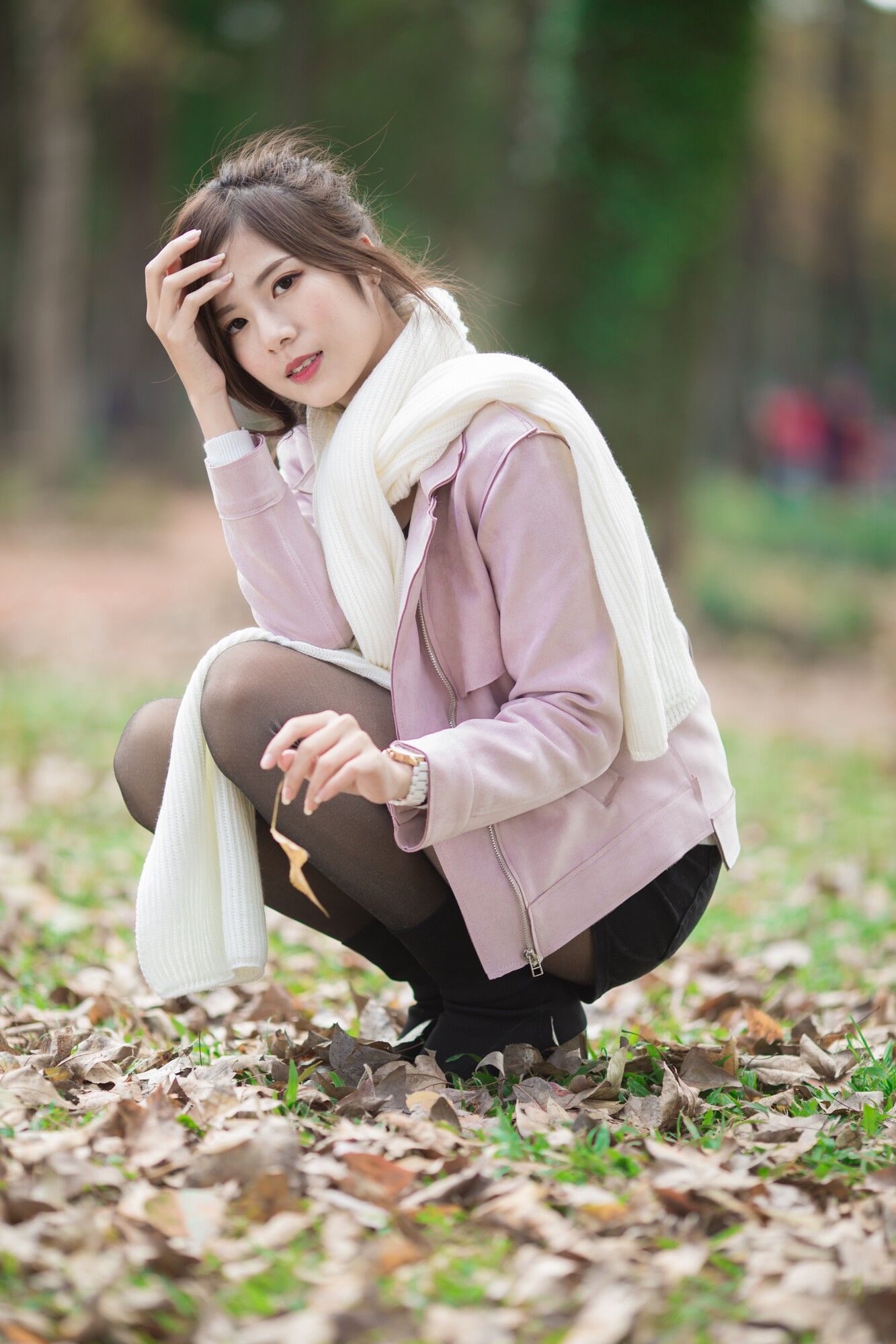 方唯真 - 3套服装黑丝街拍-图20