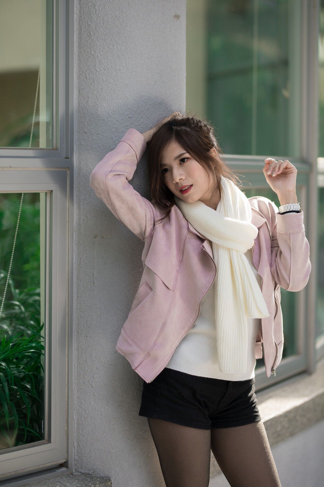 方唯真 - 3套服装黑丝街拍-图26