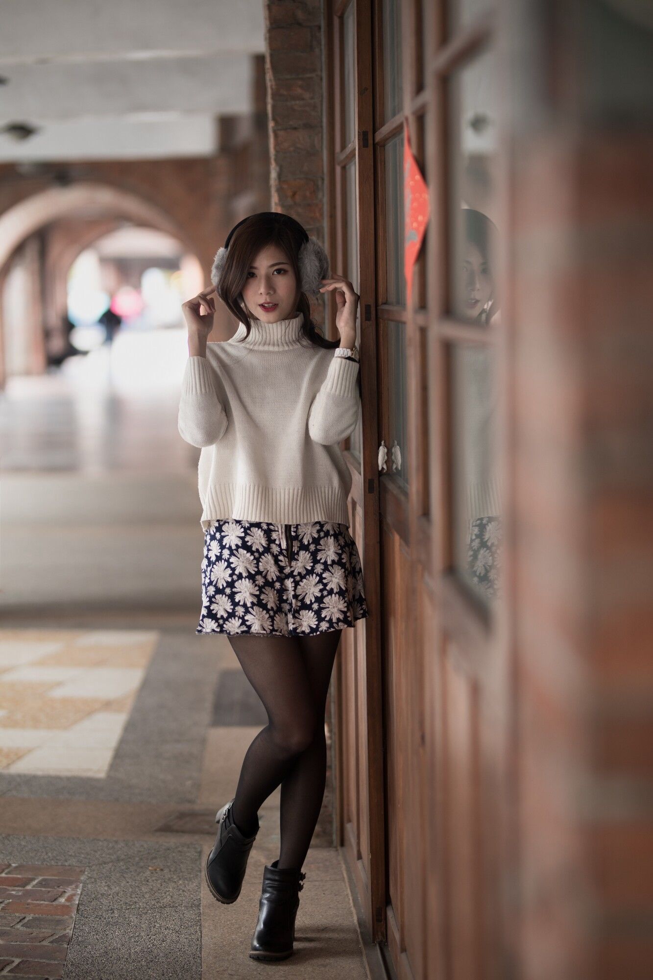 方唯真 - 3套服装黑丝街拍-图54