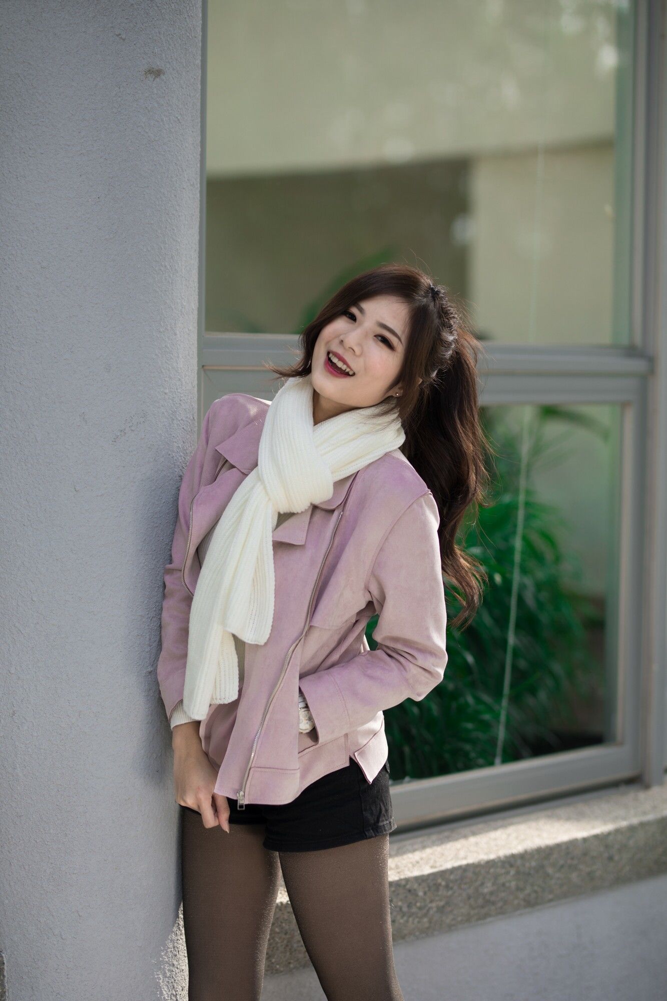 方唯真 - 3套服装黑丝街拍-图5