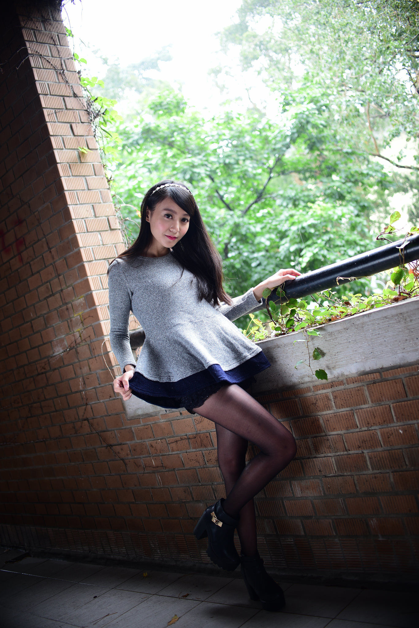 攸攸《台灣大學外拍》-图9