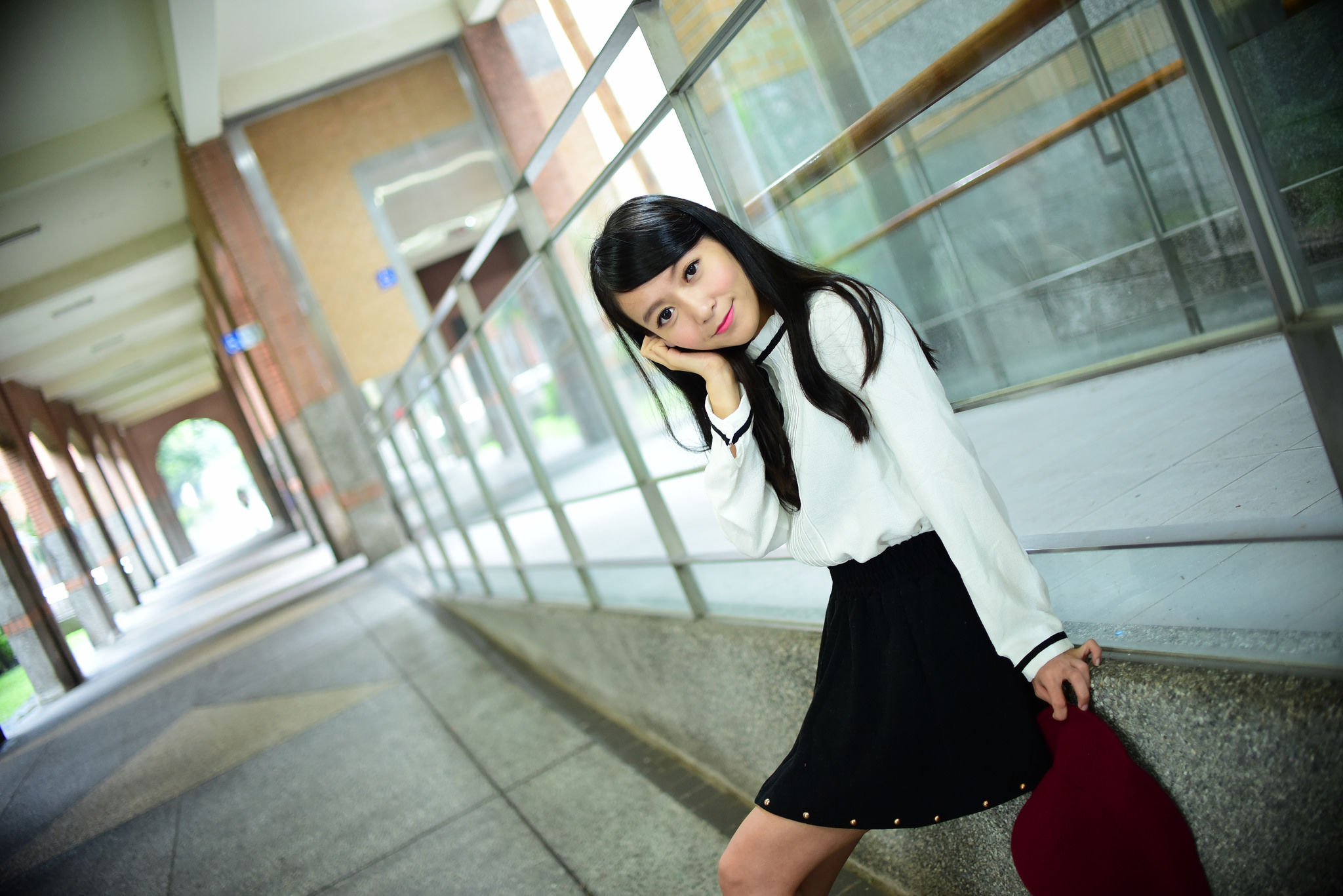 攸攸《台灣大學外拍》-图15