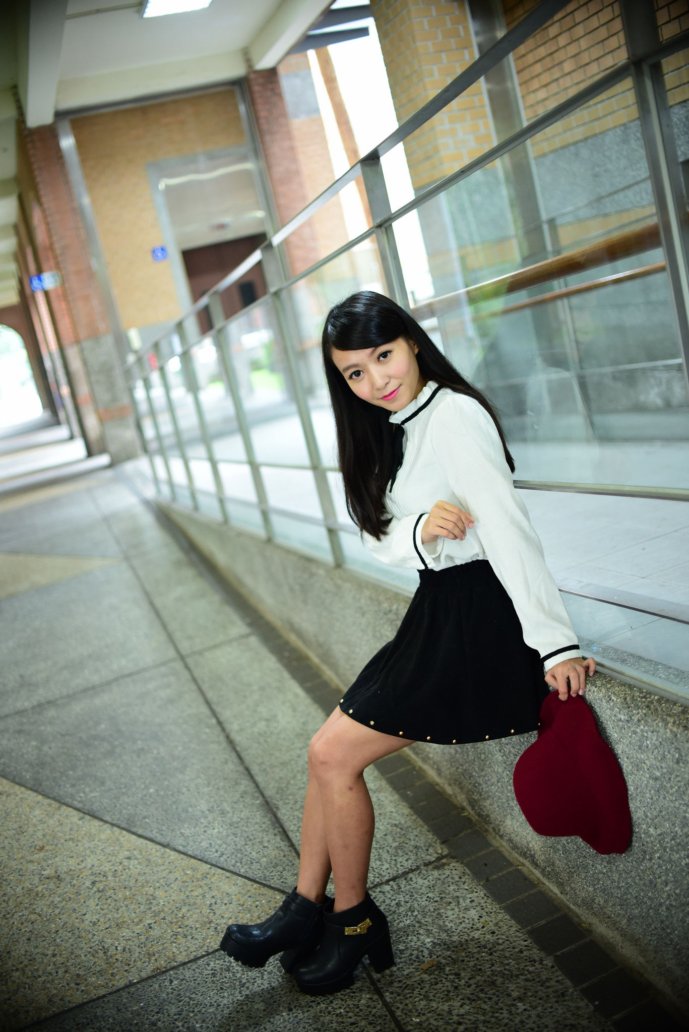 攸攸《台灣大學外拍》-图16