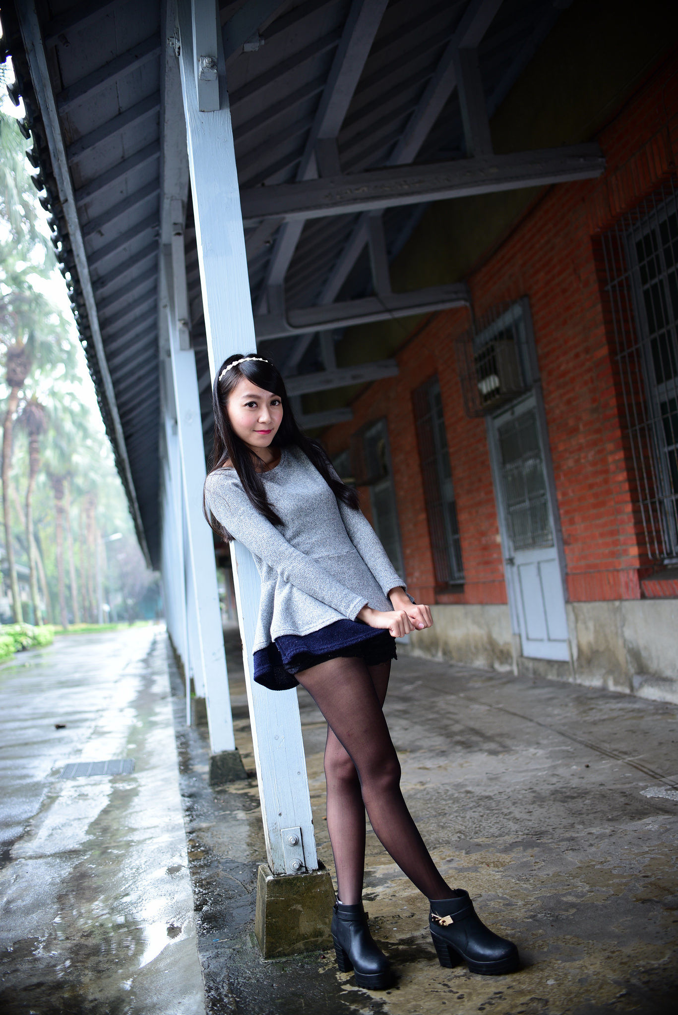 攸攸《台灣大學外拍》-图1