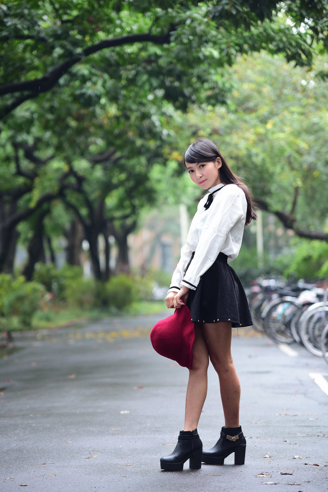 攸攸《台灣大學外拍》-图20