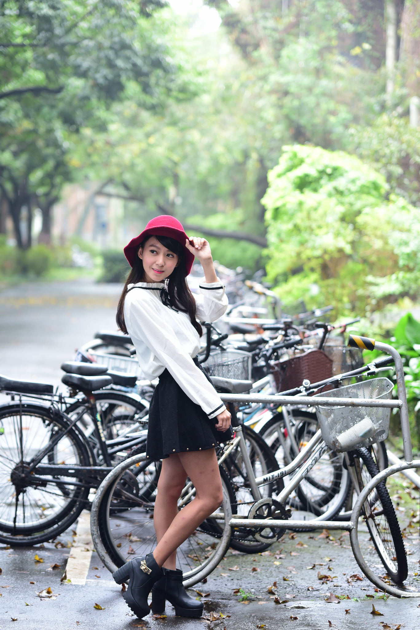 攸攸《台灣大學外拍》-图21