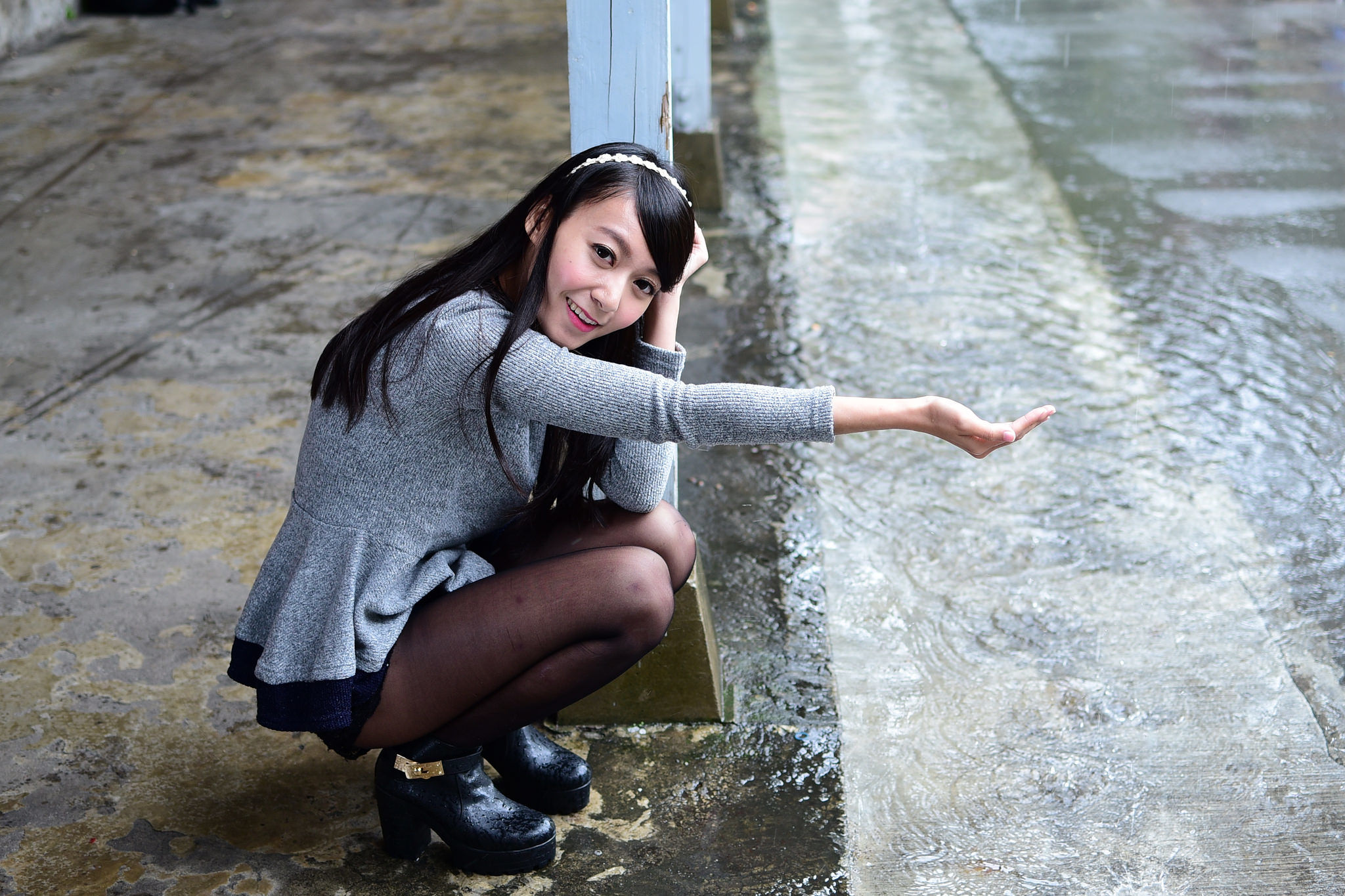 攸攸《台灣大學外拍》-图7