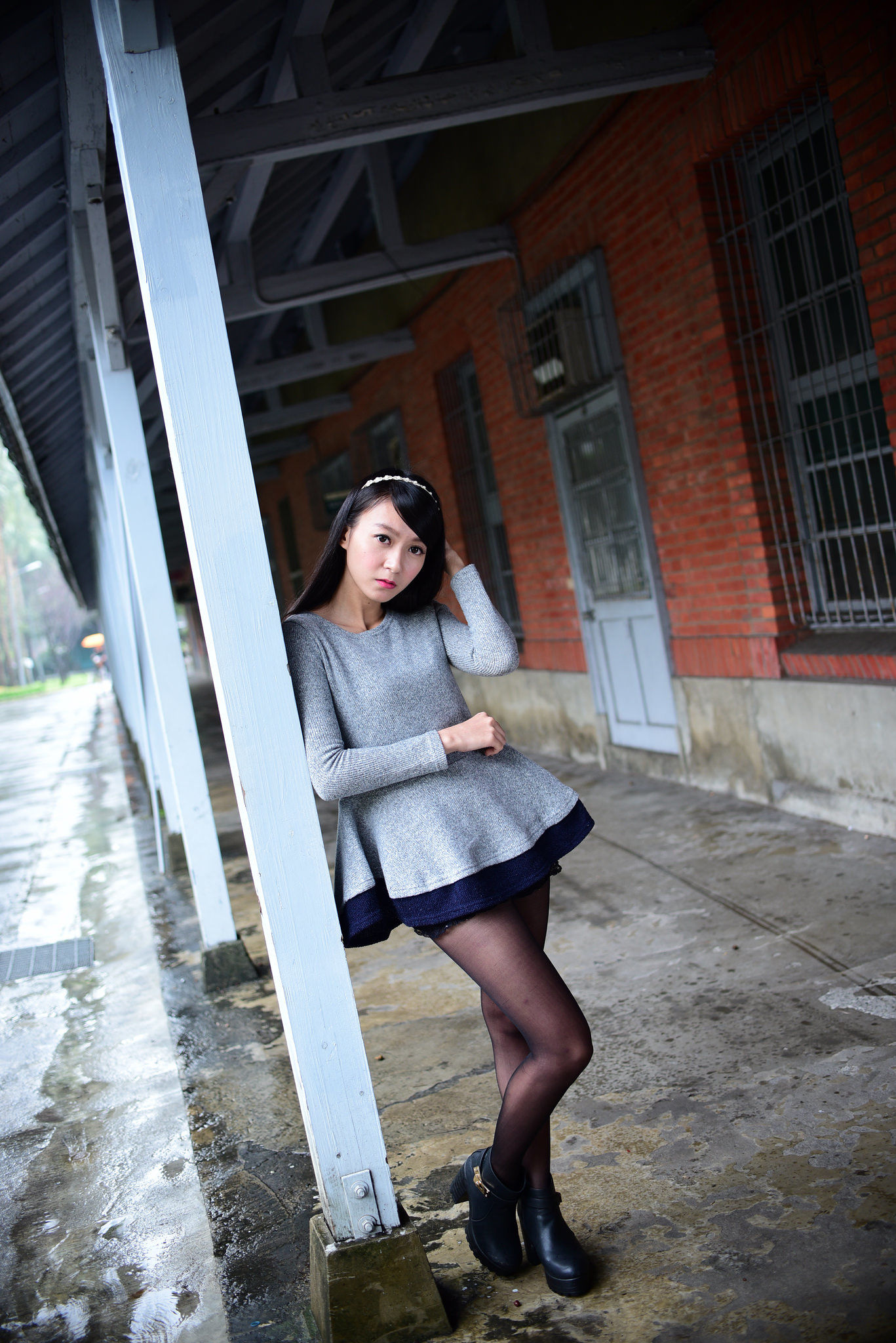 攸攸《台灣大學外拍》-图8