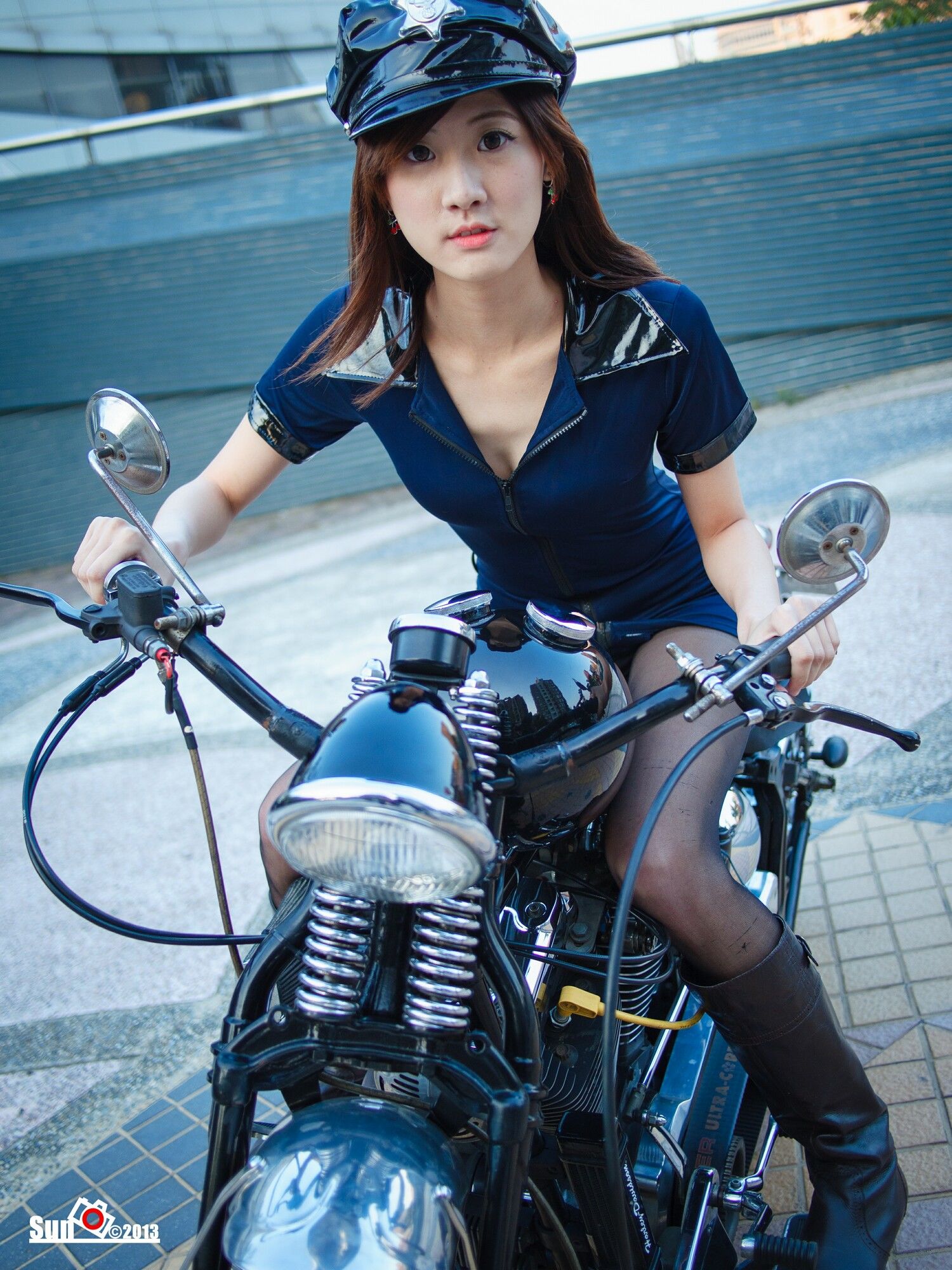 林茉晶 - 哈雷女警与空姐-图13