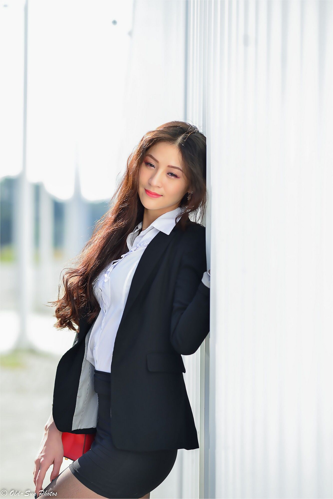 小梵《展覽館旁OL街拍》-图31