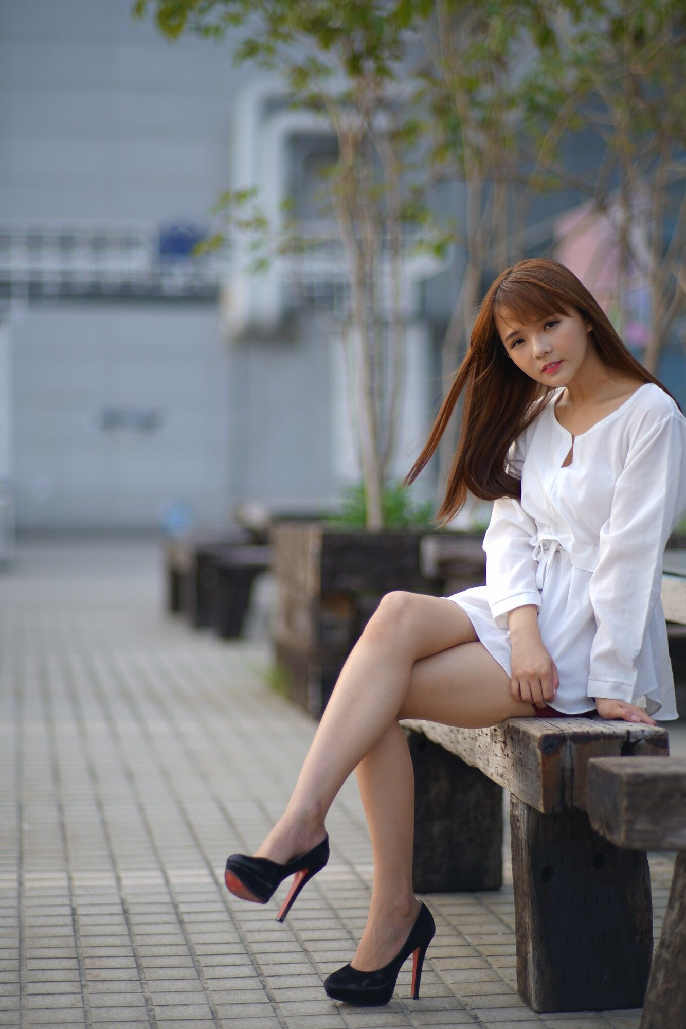 苏郁媛《烏日高鐵～街拍包臀裙》-图22