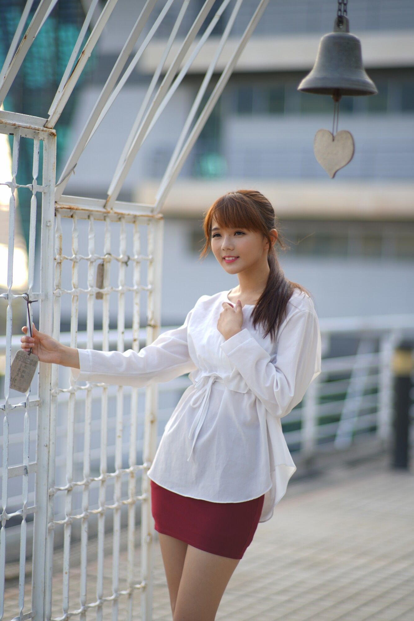 苏郁媛《烏日高鐵～街拍包臀裙》-图23