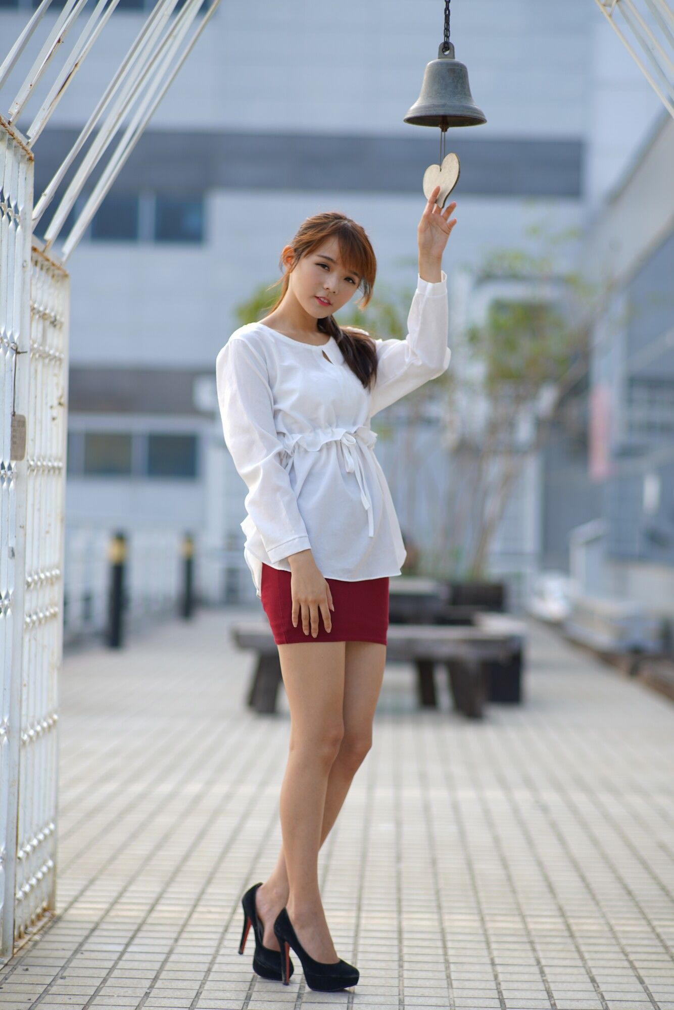 苏郁媛《烏日高鐵～街拍包臀裙》-图28