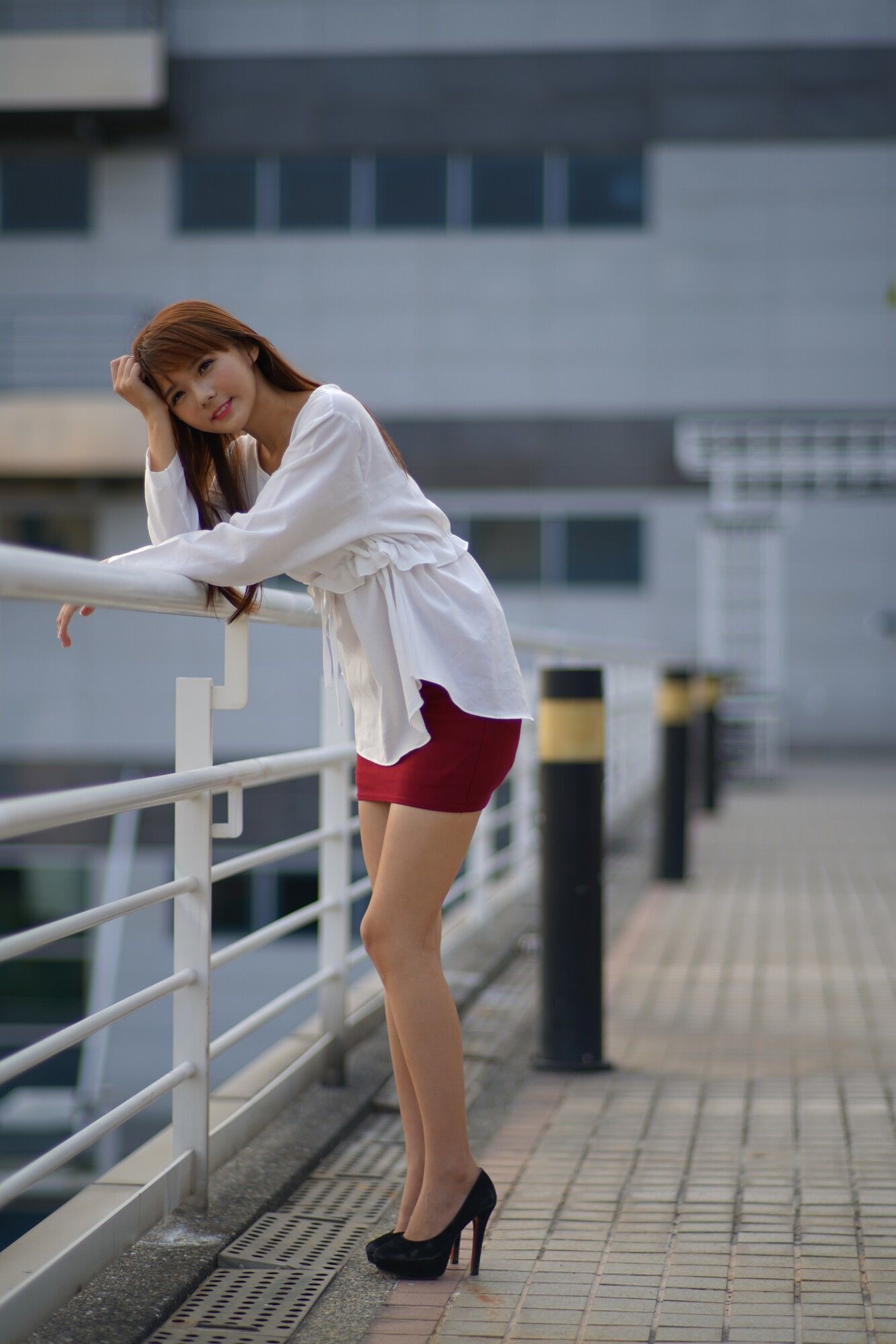 苏郁媛《烏日高鐵～街拍包臀裙》-图30