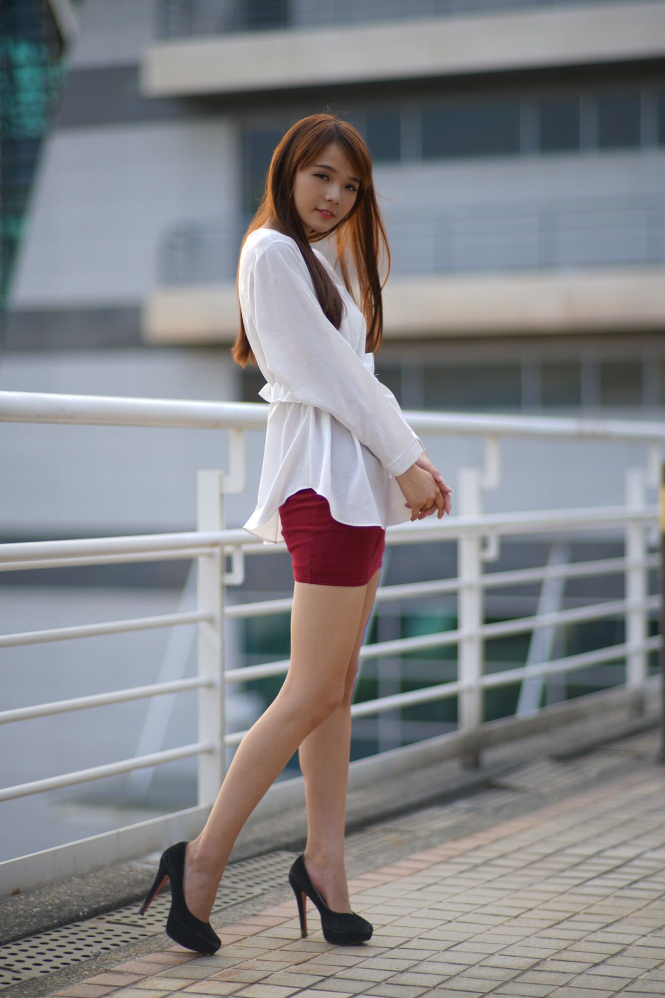 苏郁媛《烏日高鐵～街拍包臀裙》-图40