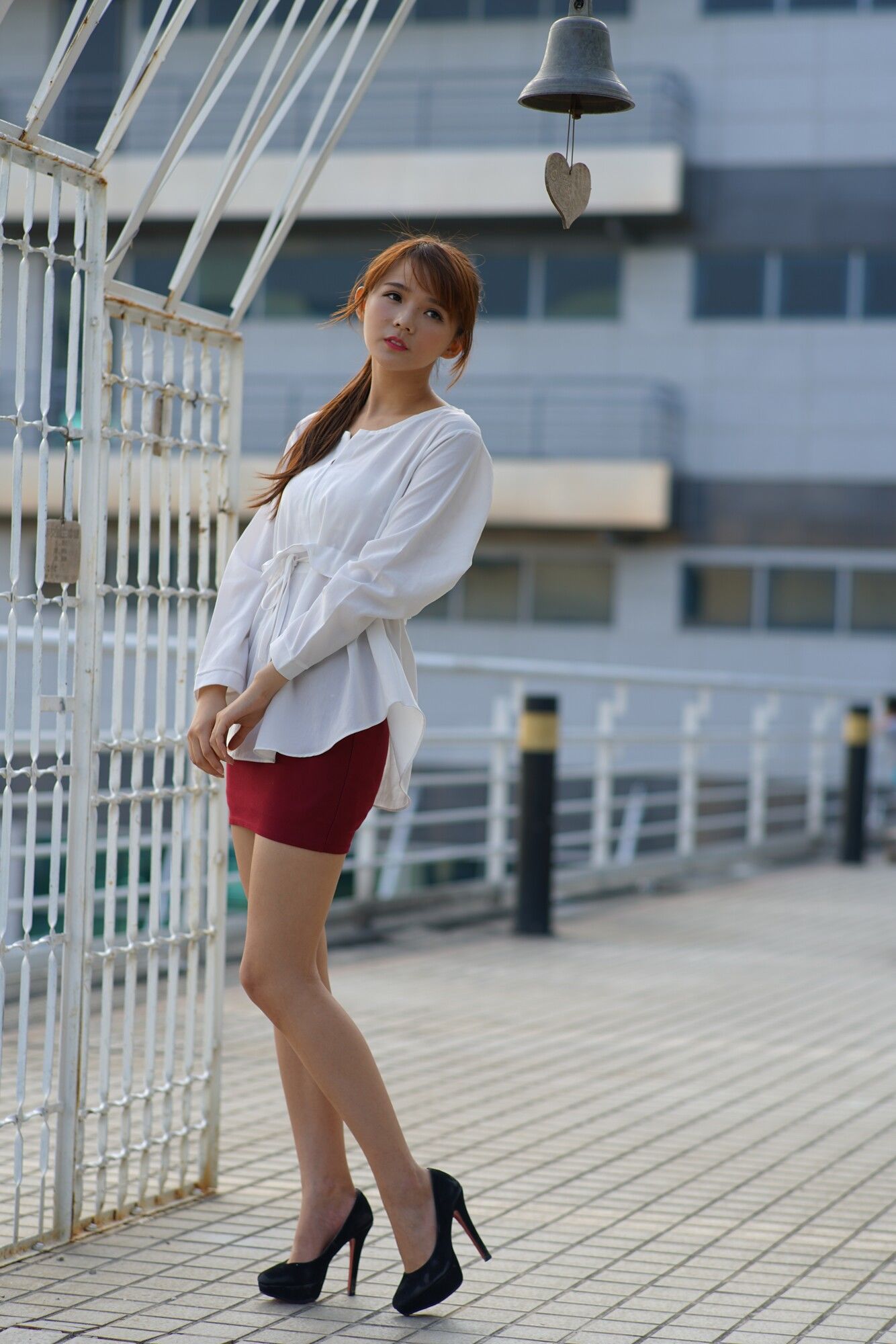 苏郁媛《烏日高鐵～街拍包臀裙》-图48