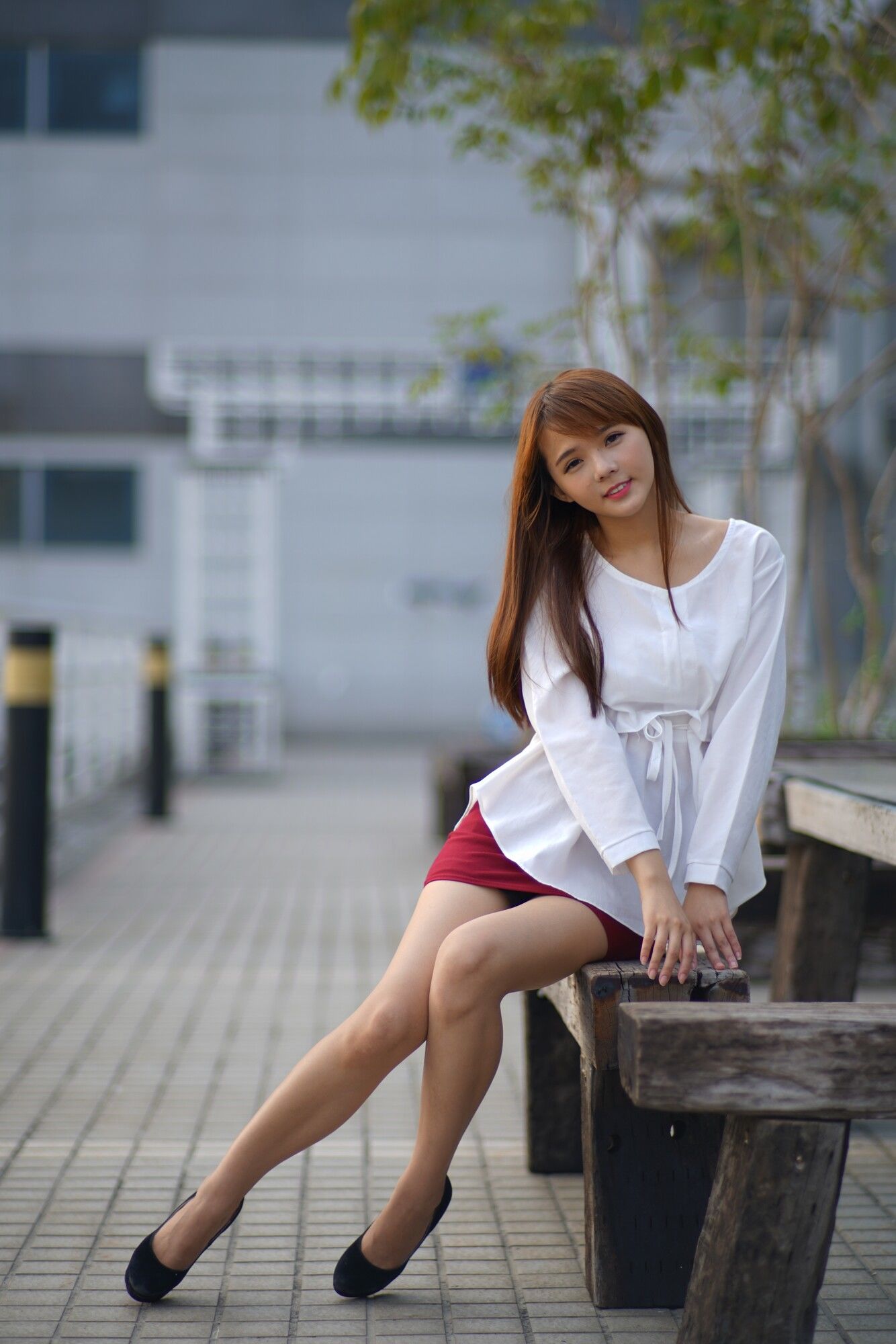 苏郁媛《烏日高鐵～街拍包臀裙》-图4