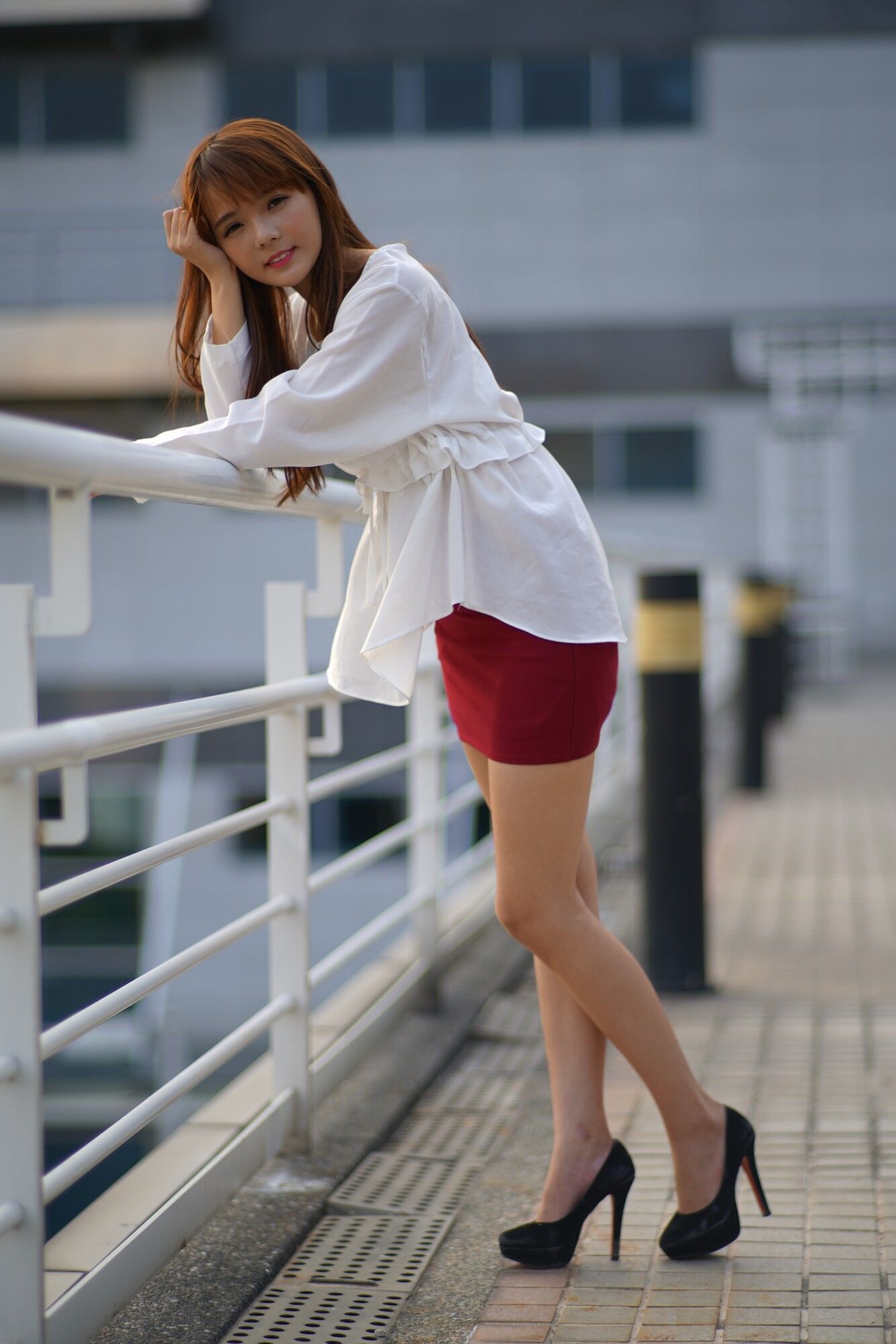 苏郁媛《烏日高鐵～街拍包臀裙》-图49