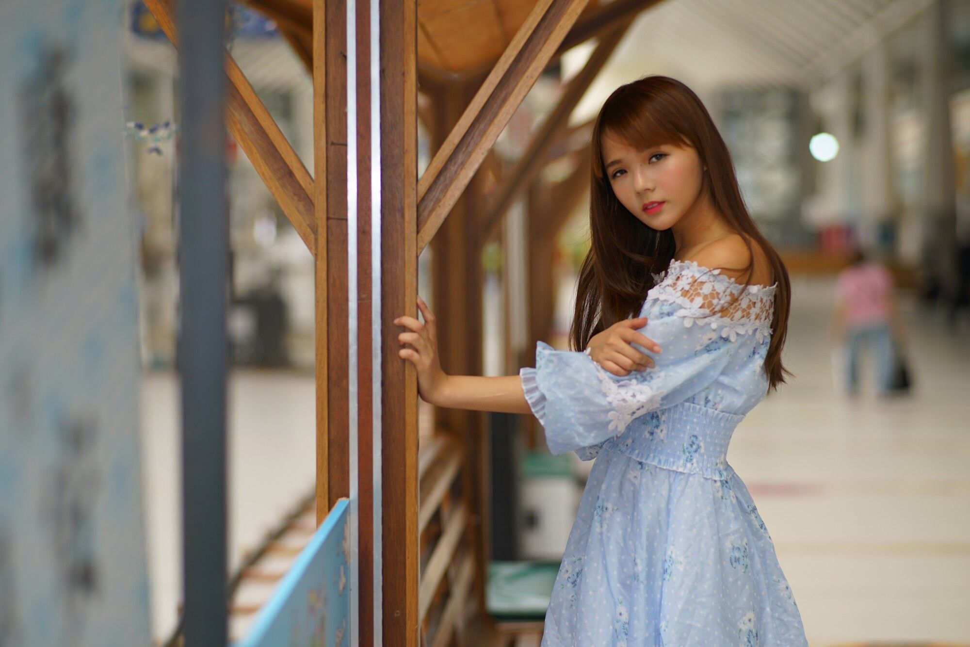 苏郁媛《烏日高鐵～连衣裙街拍》-图27