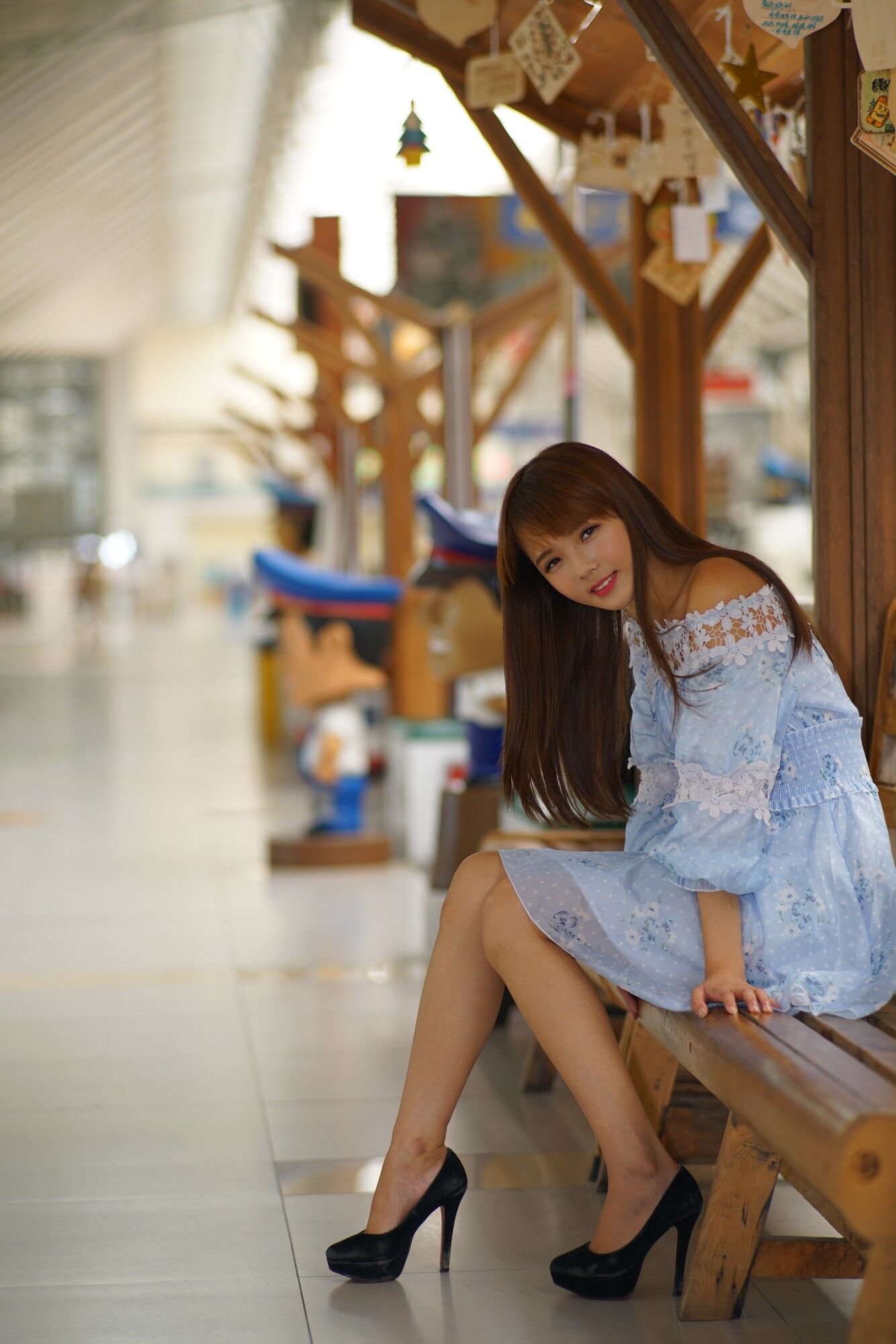 苏郁媛《烏日高鐵～连衣裙街拍》-图6