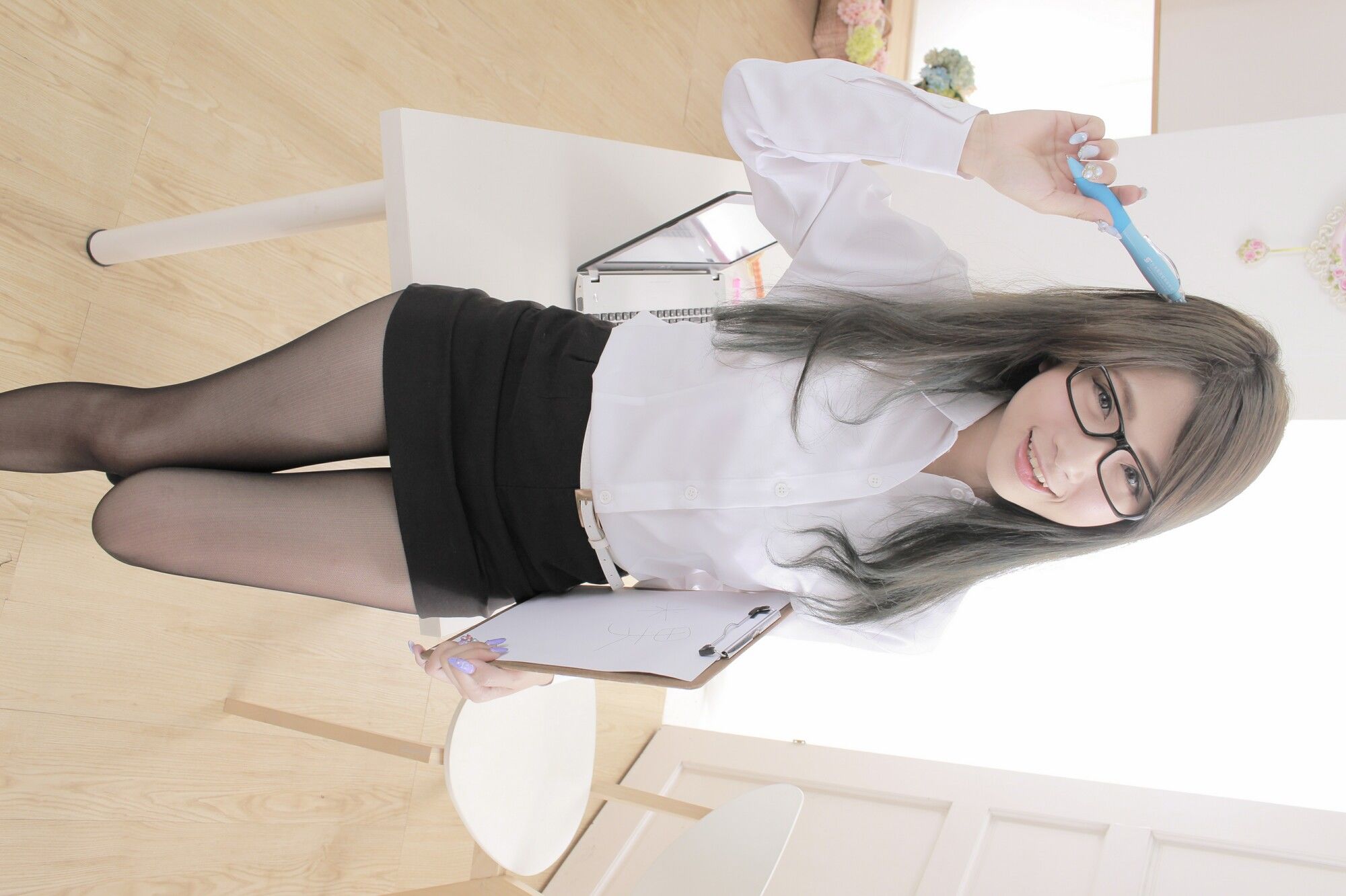 胡安绮 - 米果OL棚拍-图29