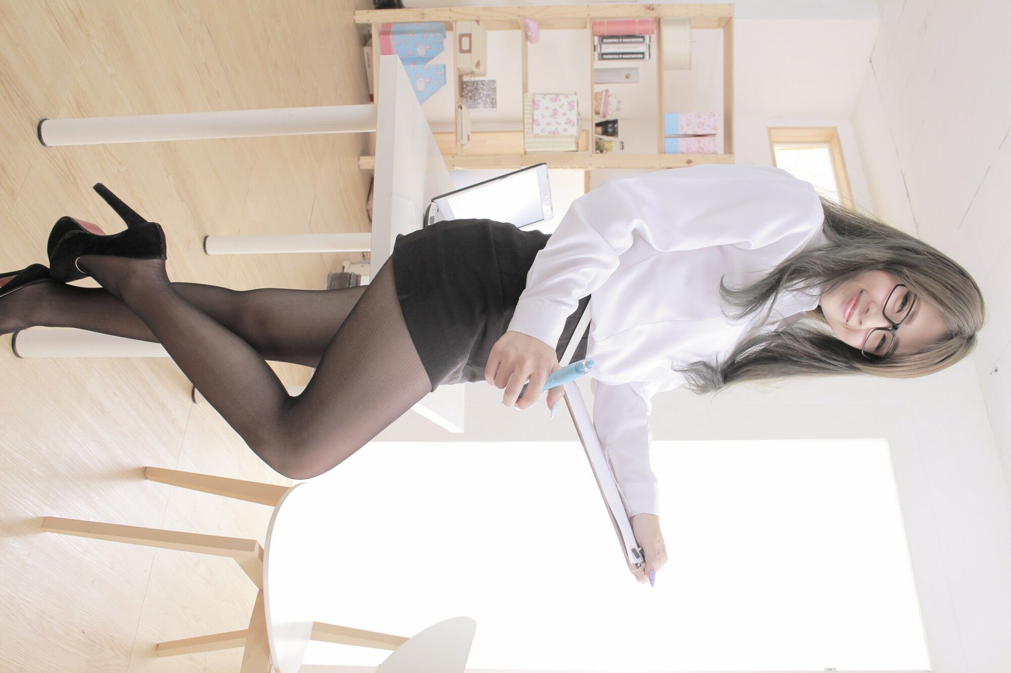 胡安绮 - 米果OL棚拍-图48