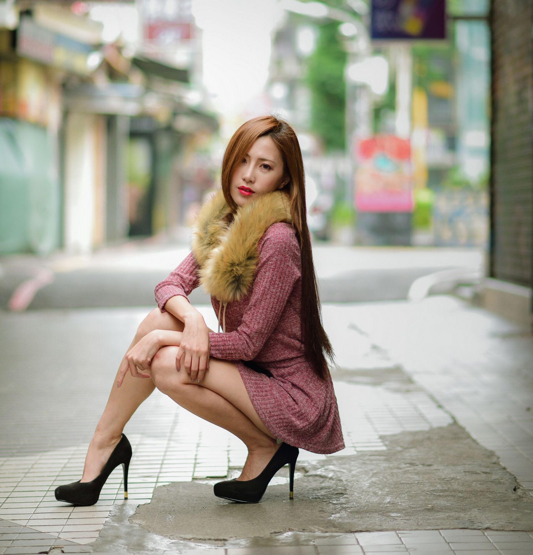 黄艾比Abbie - 长腿热裤街拍-图13