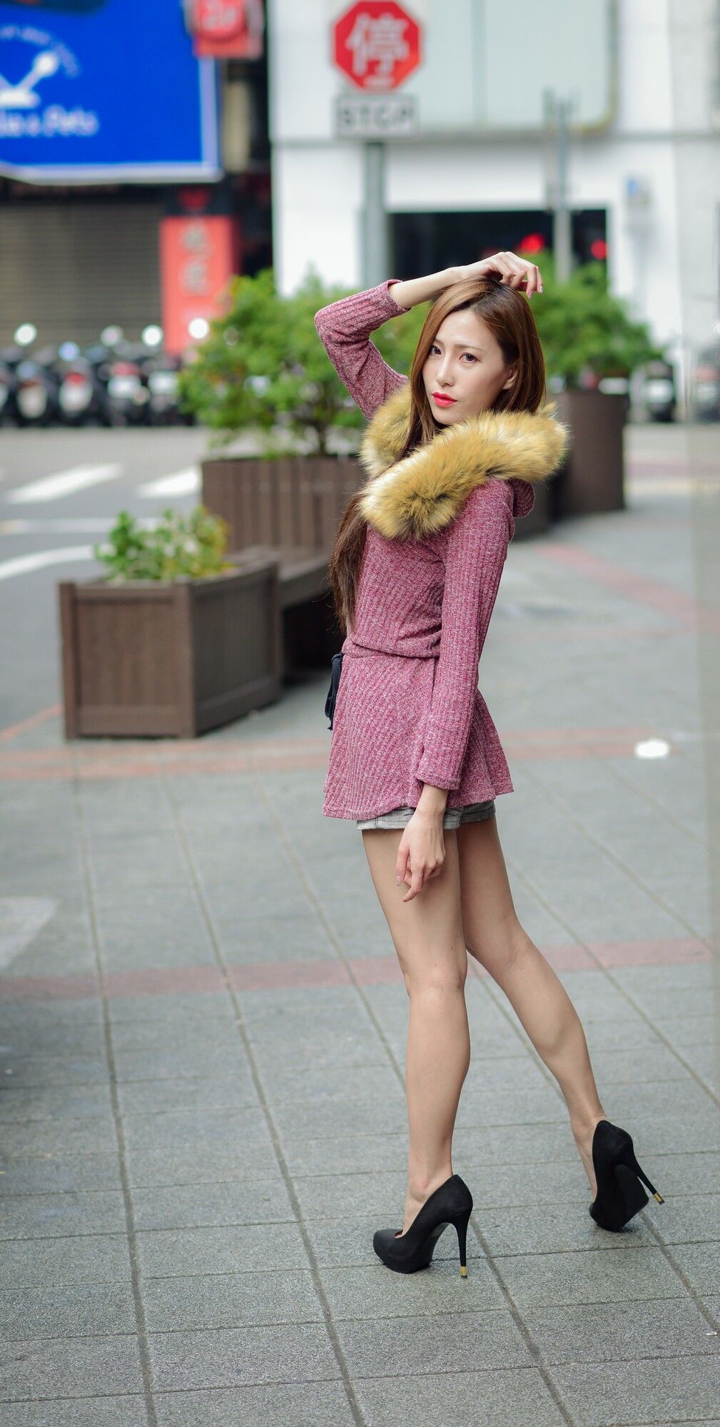 黄艾比Abbie - 长腿热裤街拍-图28