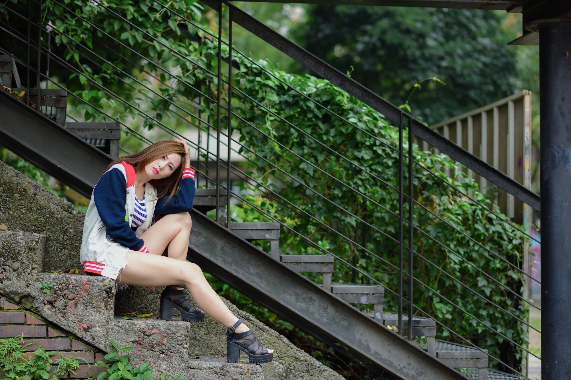 黄艾比Abbie - 长腿热裤街拍-图43