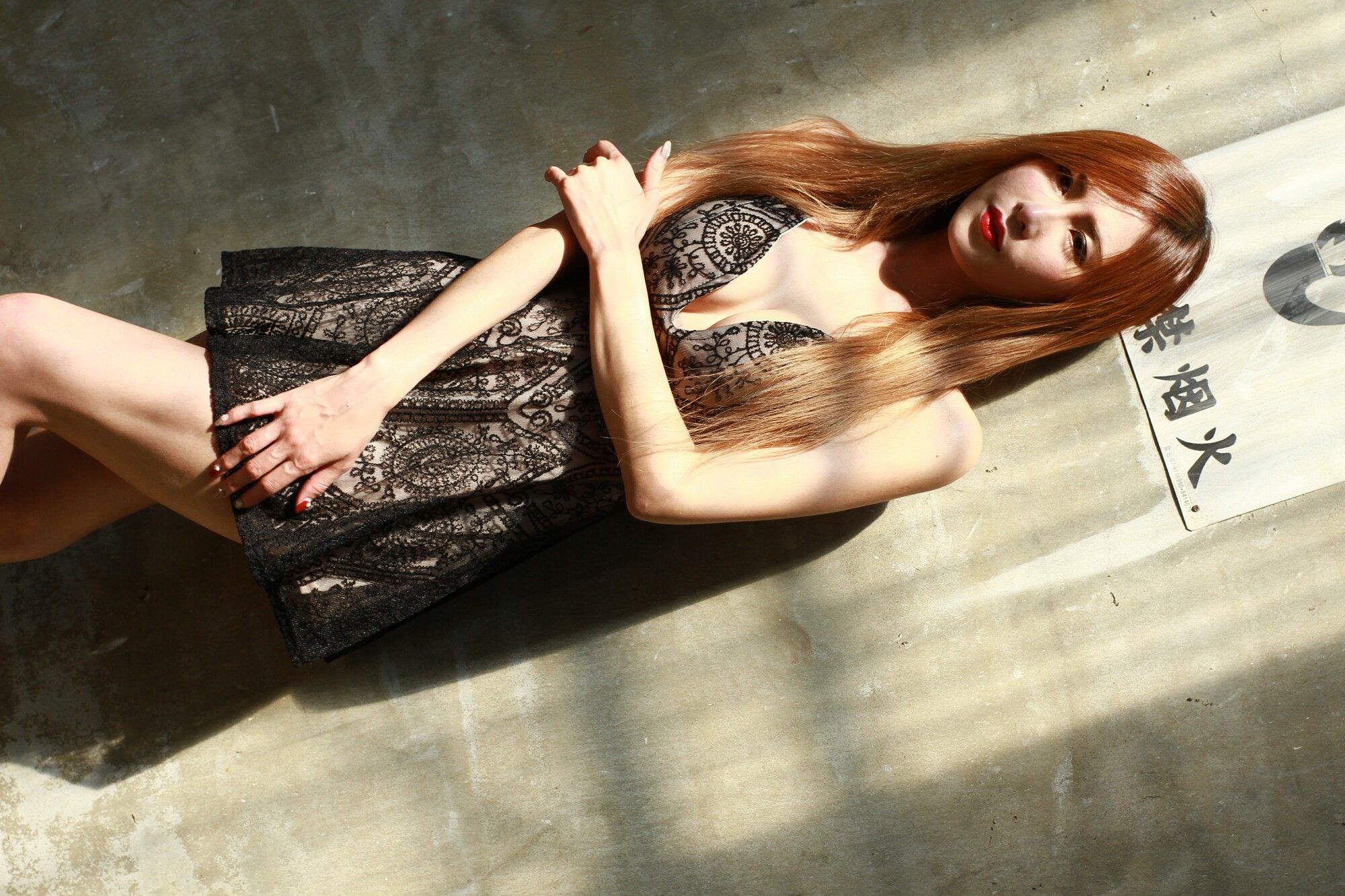 黄艾比Abbie《橋頭糖廠》性感吊带睡衣系列-图33