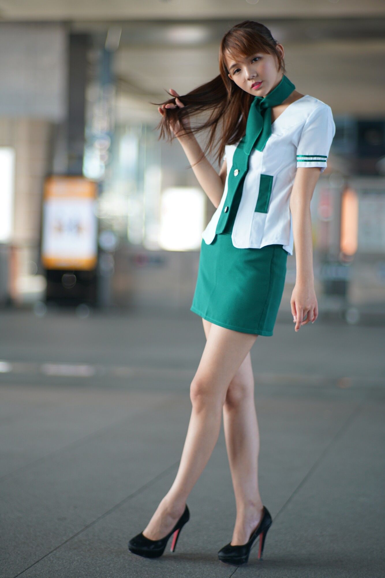 苏郁媛《烏日高鐵～空姐制服》-图39