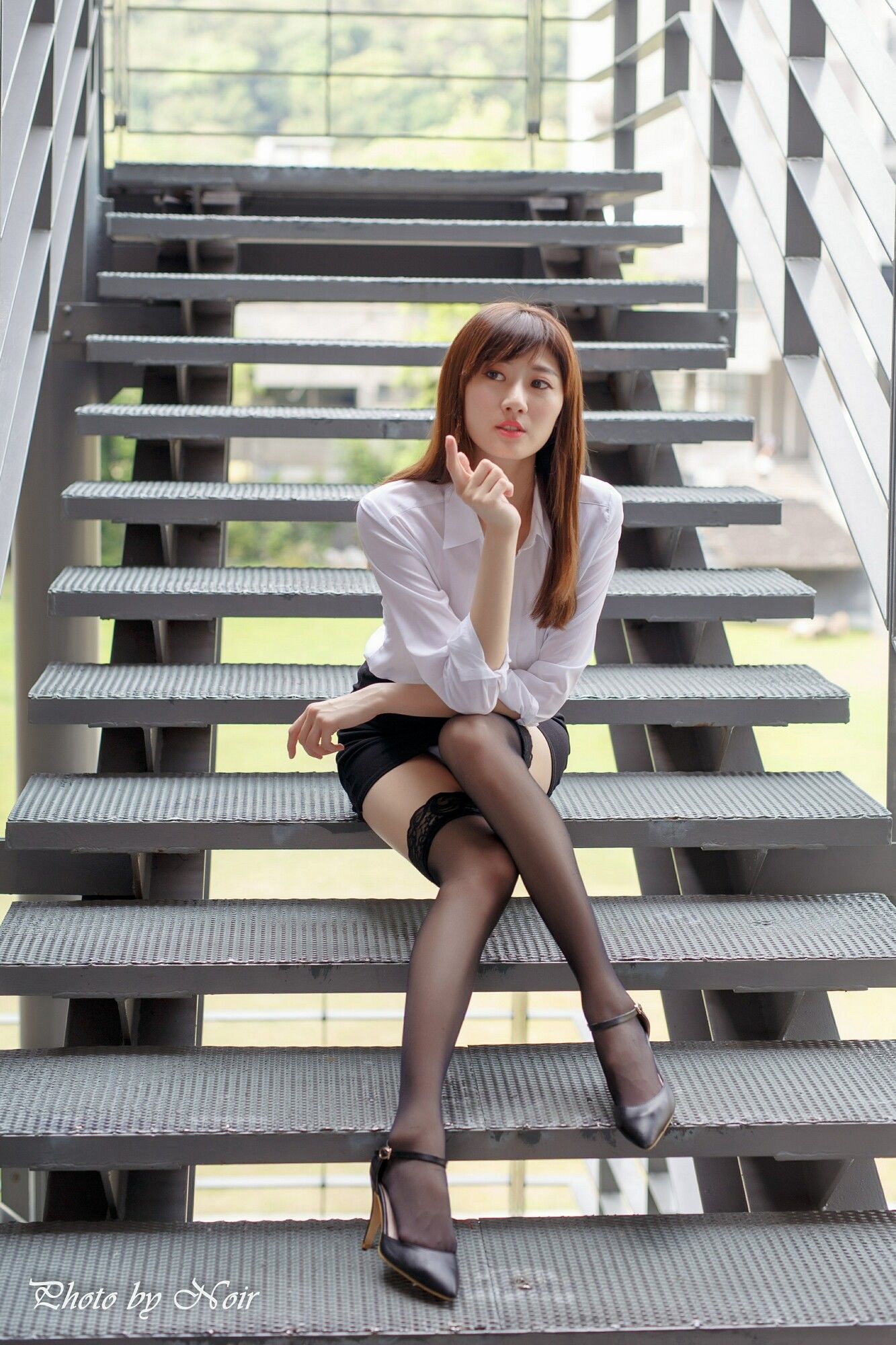 蔡译心@林茉晶《OL街拍合辑》-图15