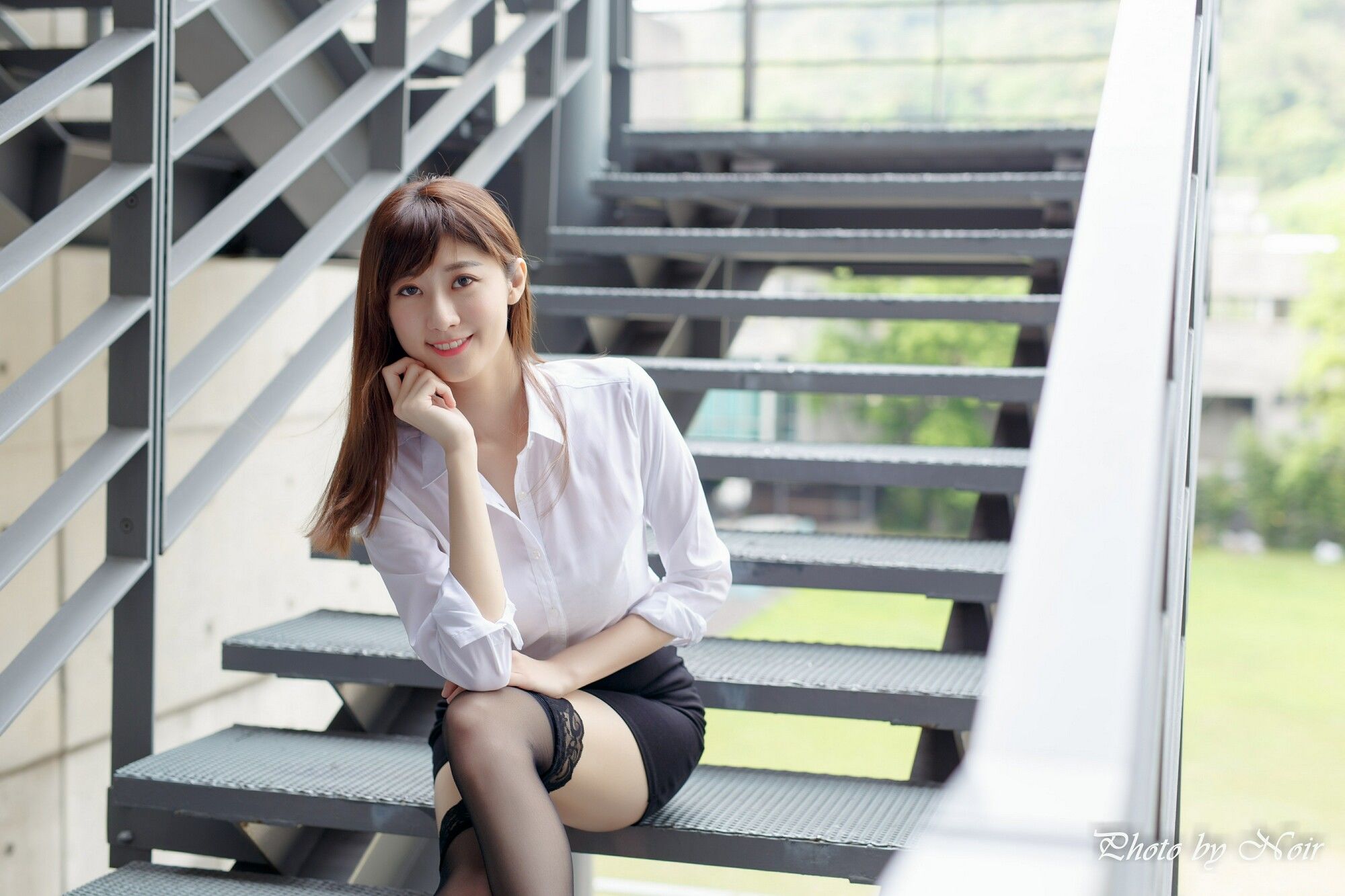 蔡译心@林茉晶《OL街拍合辑》-图16