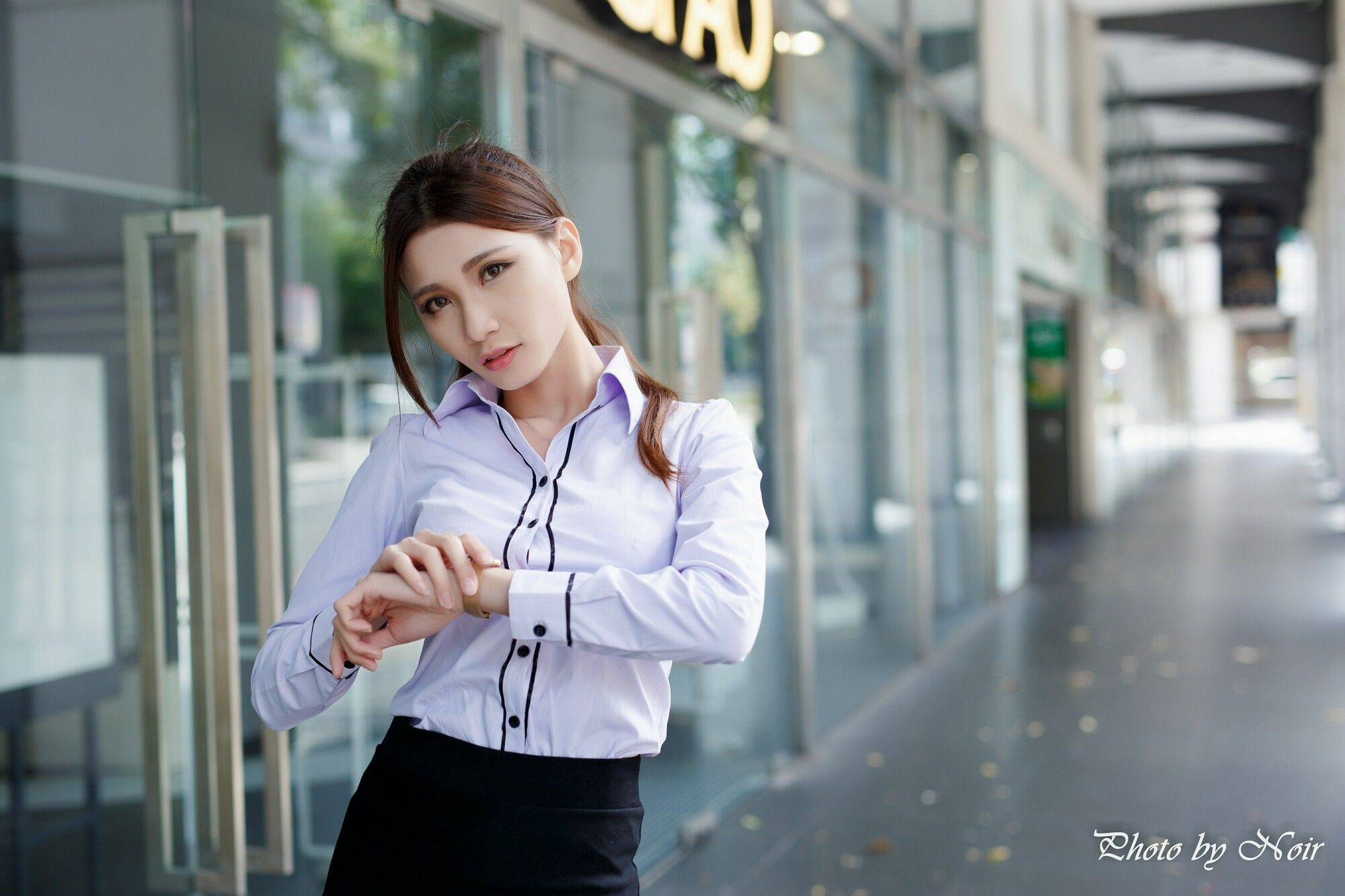 蔡译心@林茉晶《OL街拍合辑》-图27