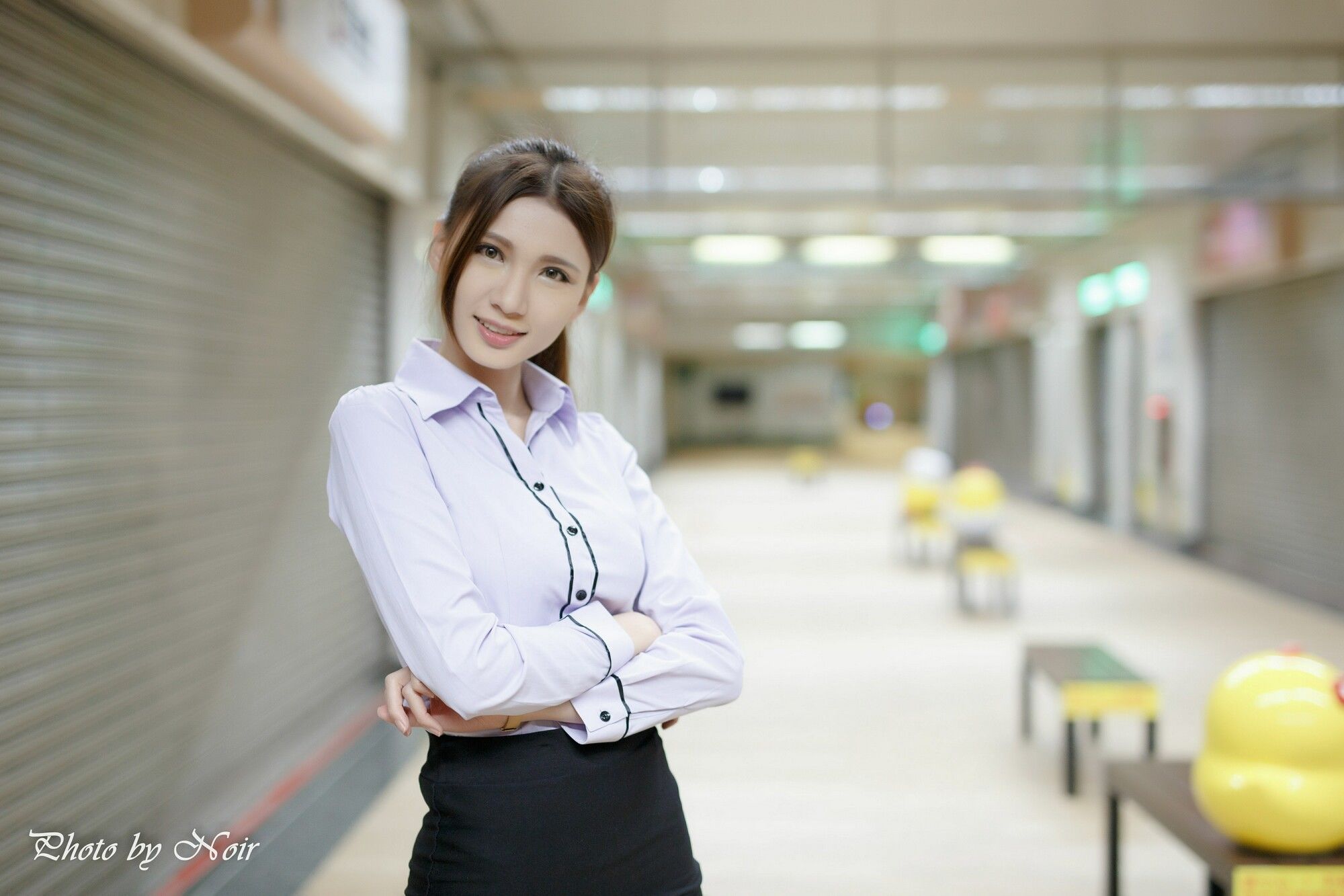 蔡译心@林茉晶《OL街拍合辑》-图35