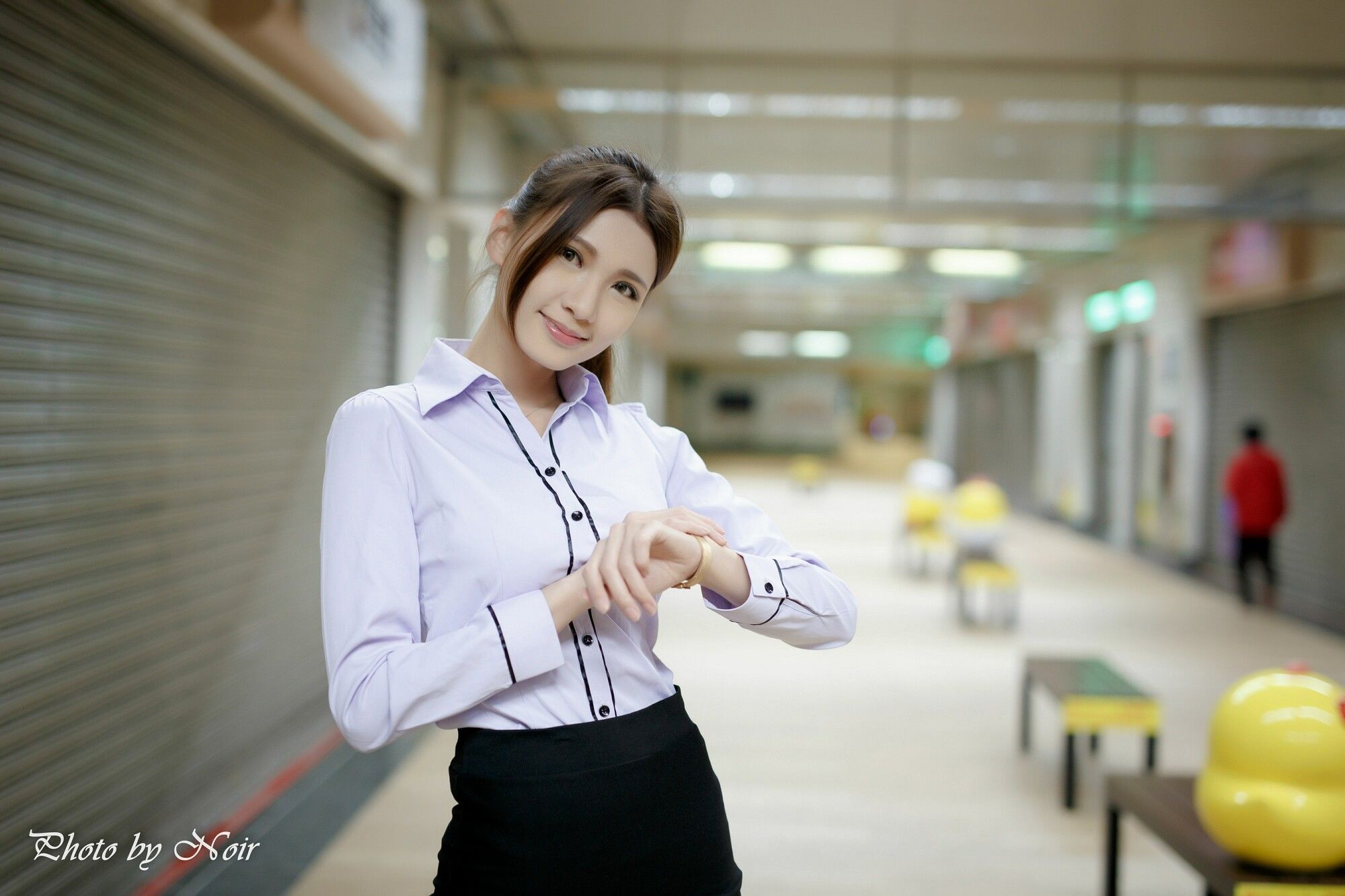 蔡译心@林茉晶《OL街拍合辑》-图36