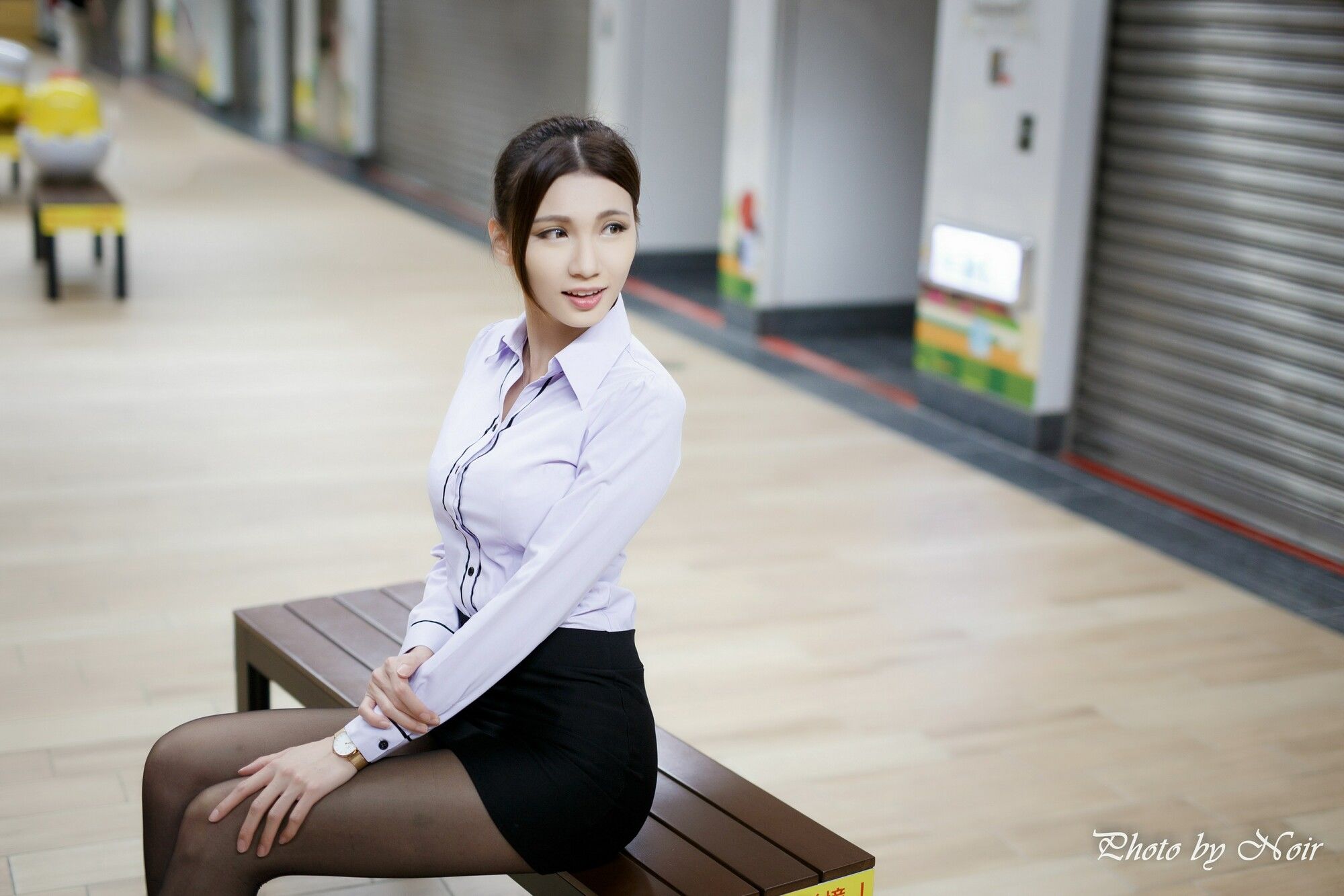 蔡译心@林茉晶《OL街拍合辑》-图42