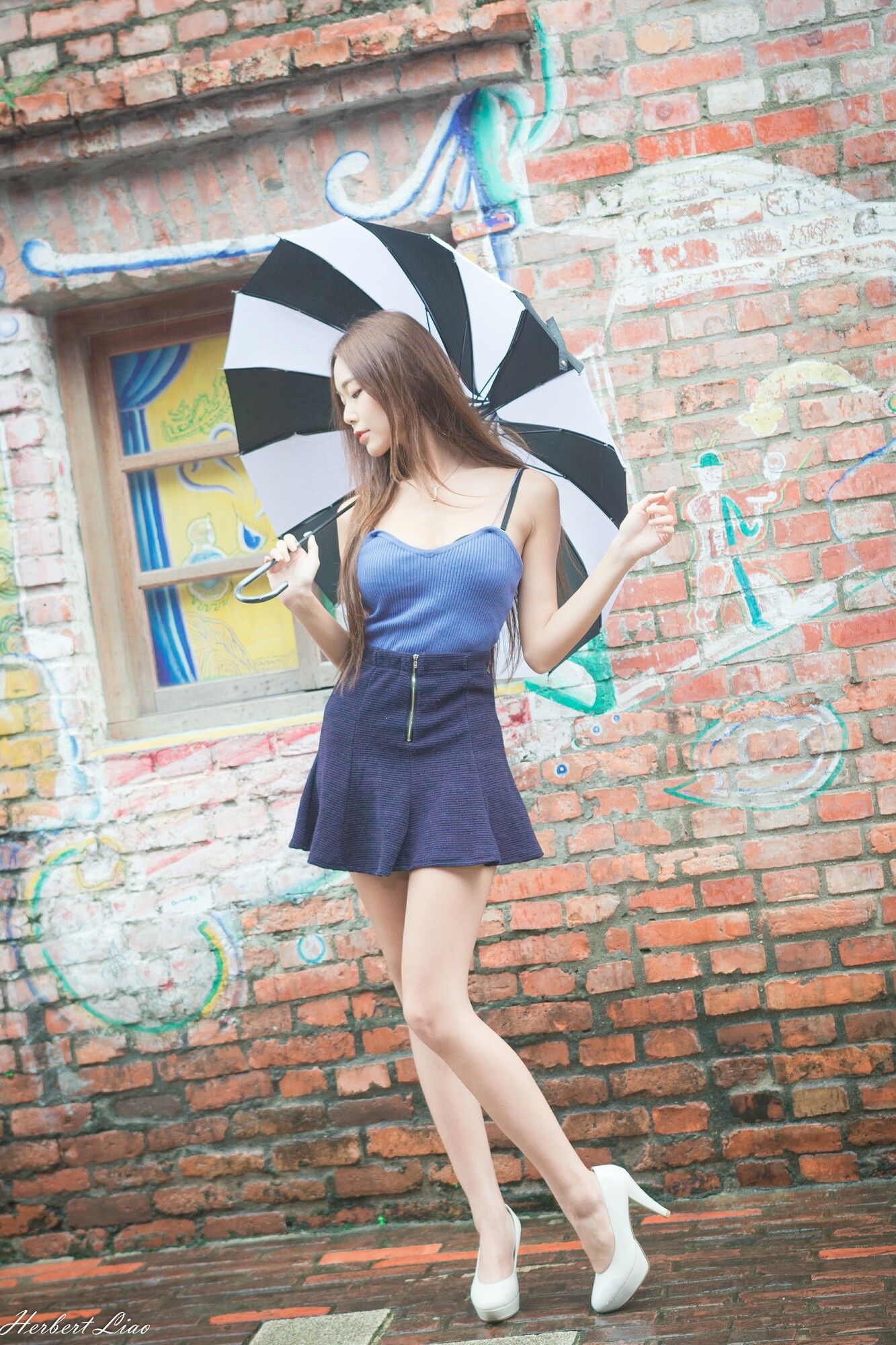 黄上晏《剝皮寮~超短裙外拍》-图34